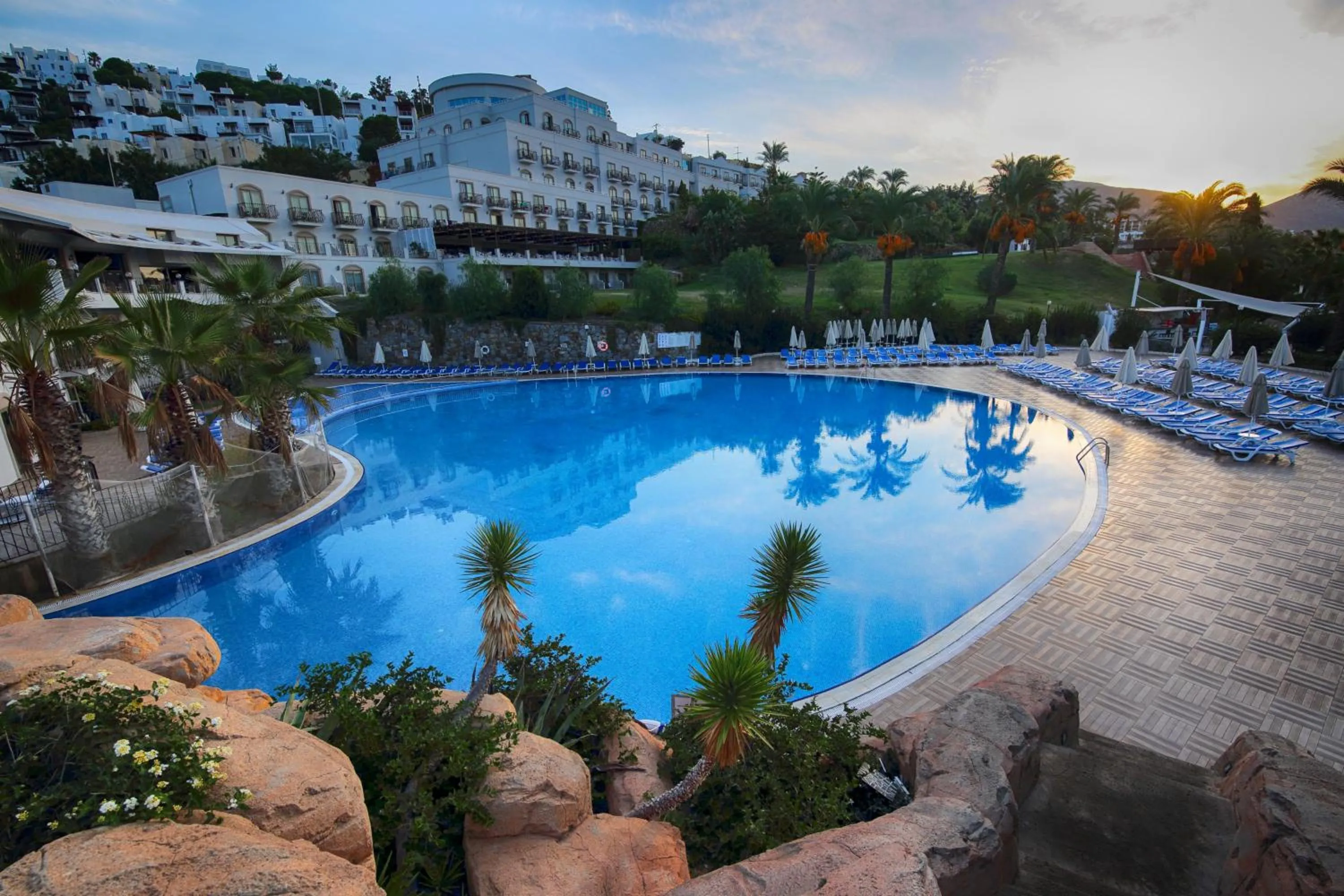 Pool view in Yasmin Bodrum Resort