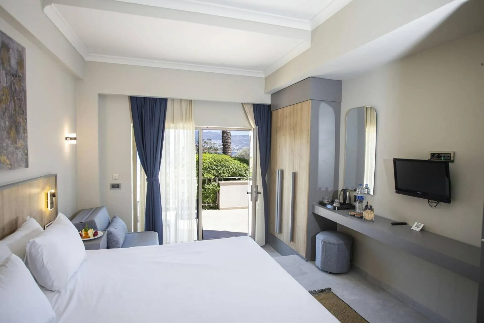 Bed in Yasmin Bodrum Resort