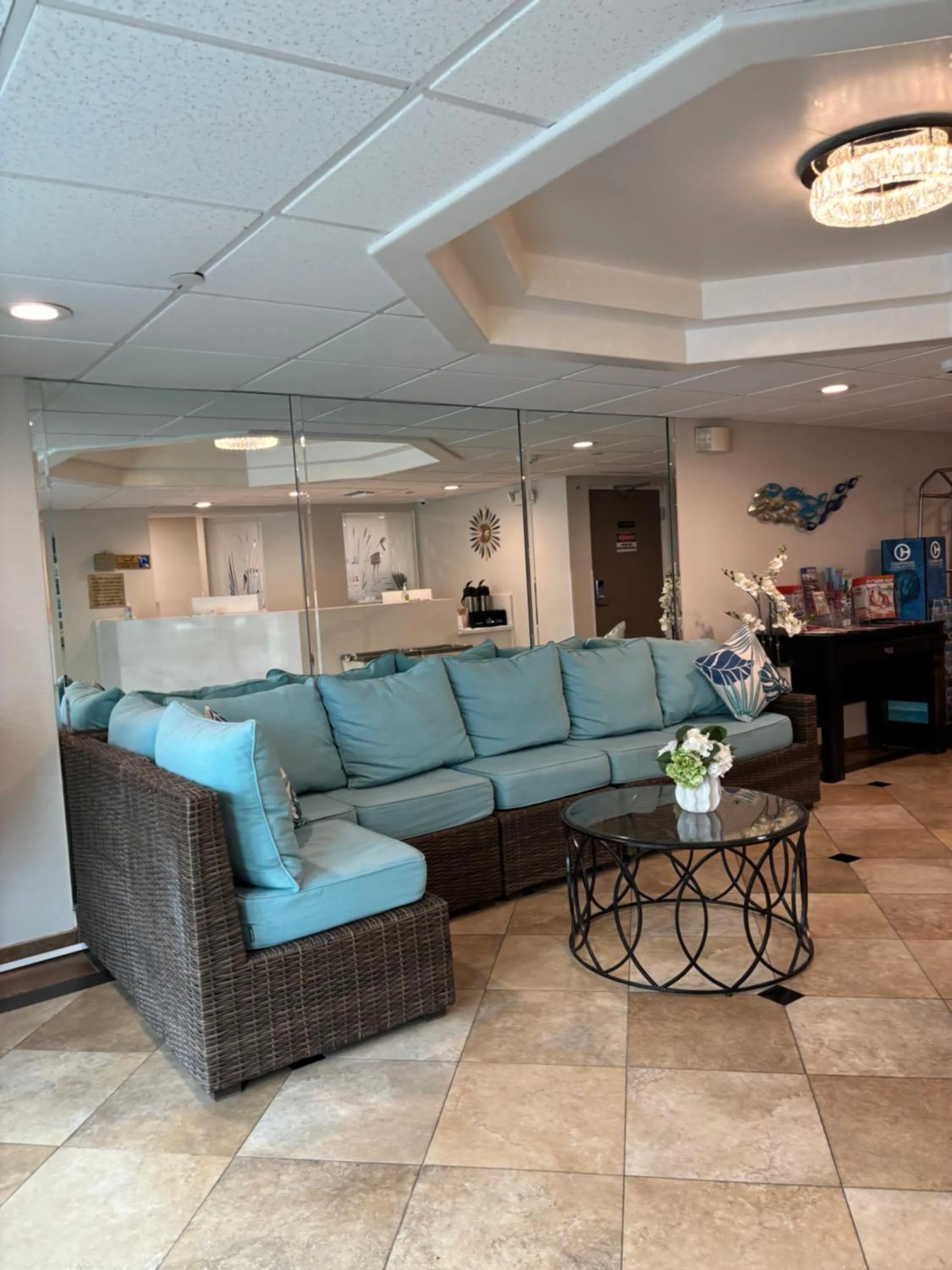 Lobby or reception in Gulfview Hotel - On the Beach