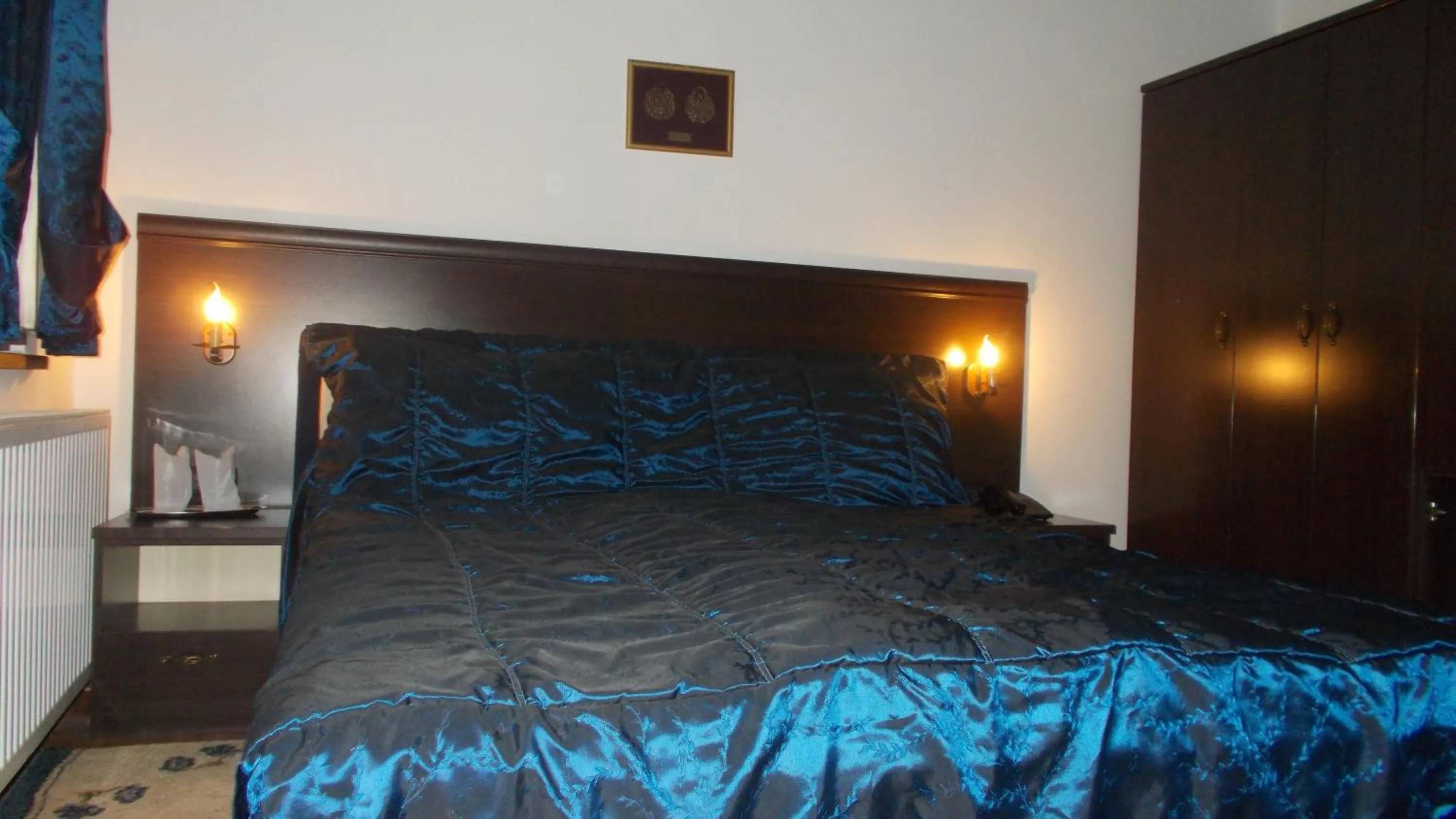 Decorative detail, Bed in Hotel Manastir Berovo