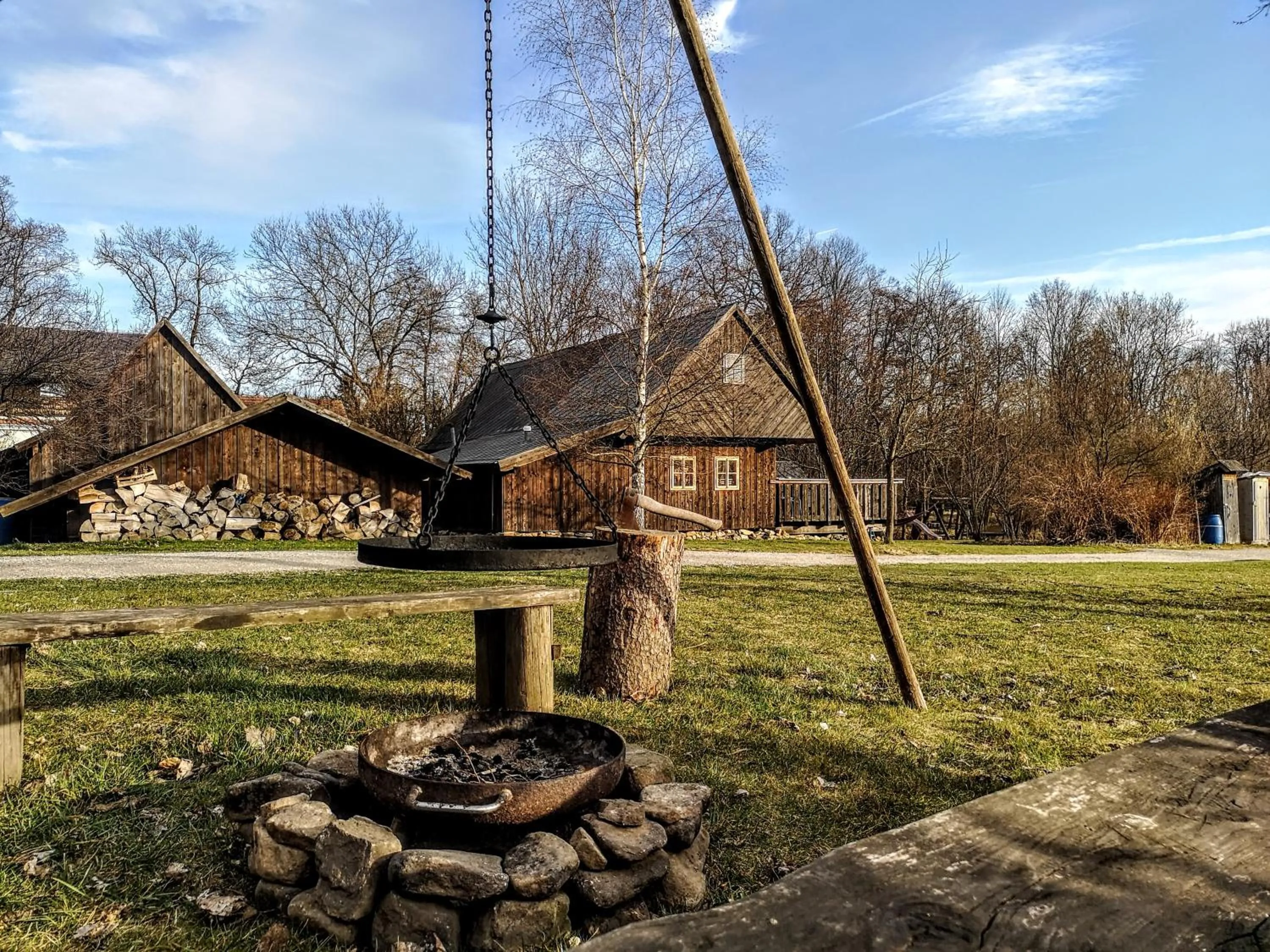 BBQ facilities in Apartmány Červený Dvůr