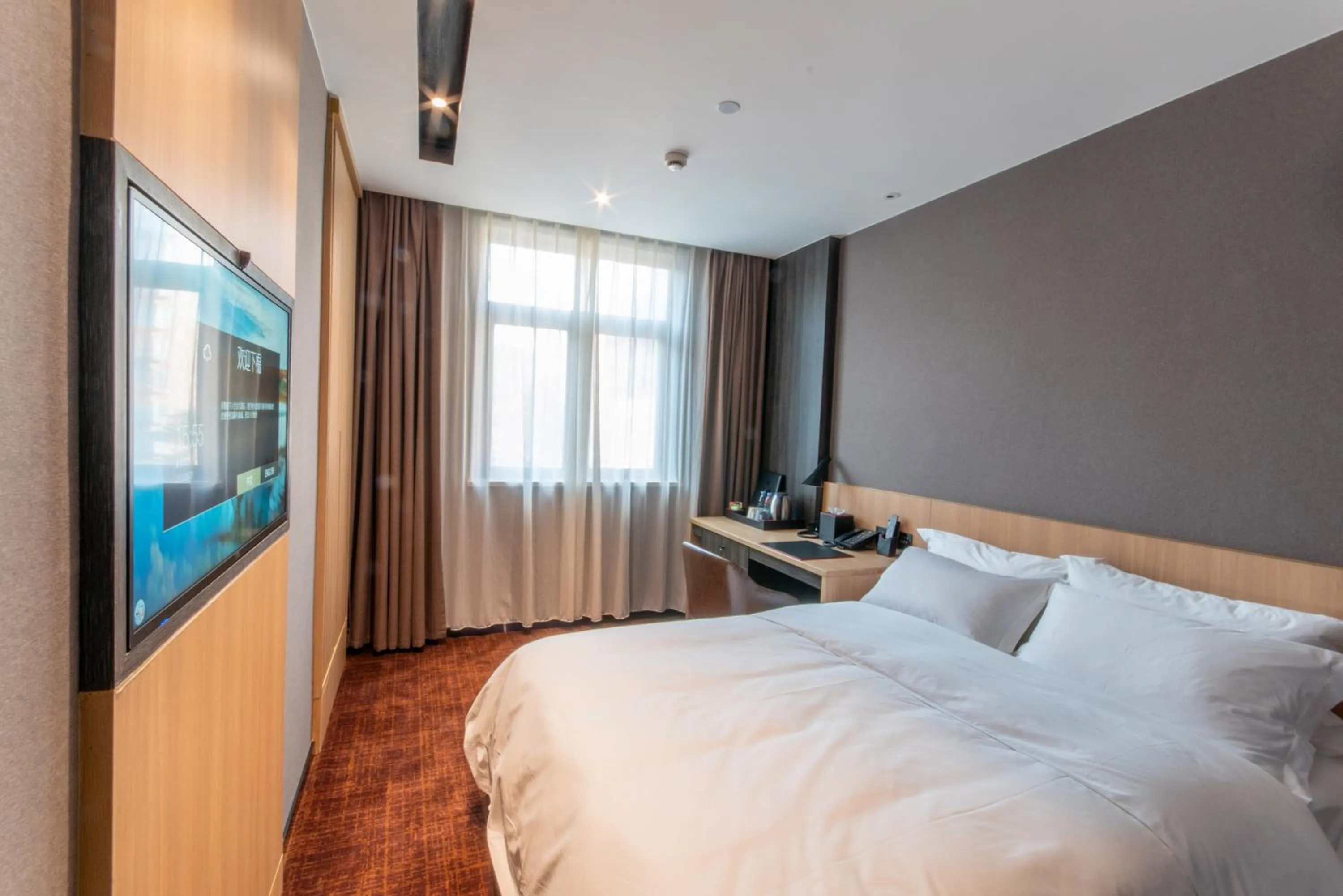 Bed in Hotel Coka Chuansha Metro - Shanghai PVG Airport