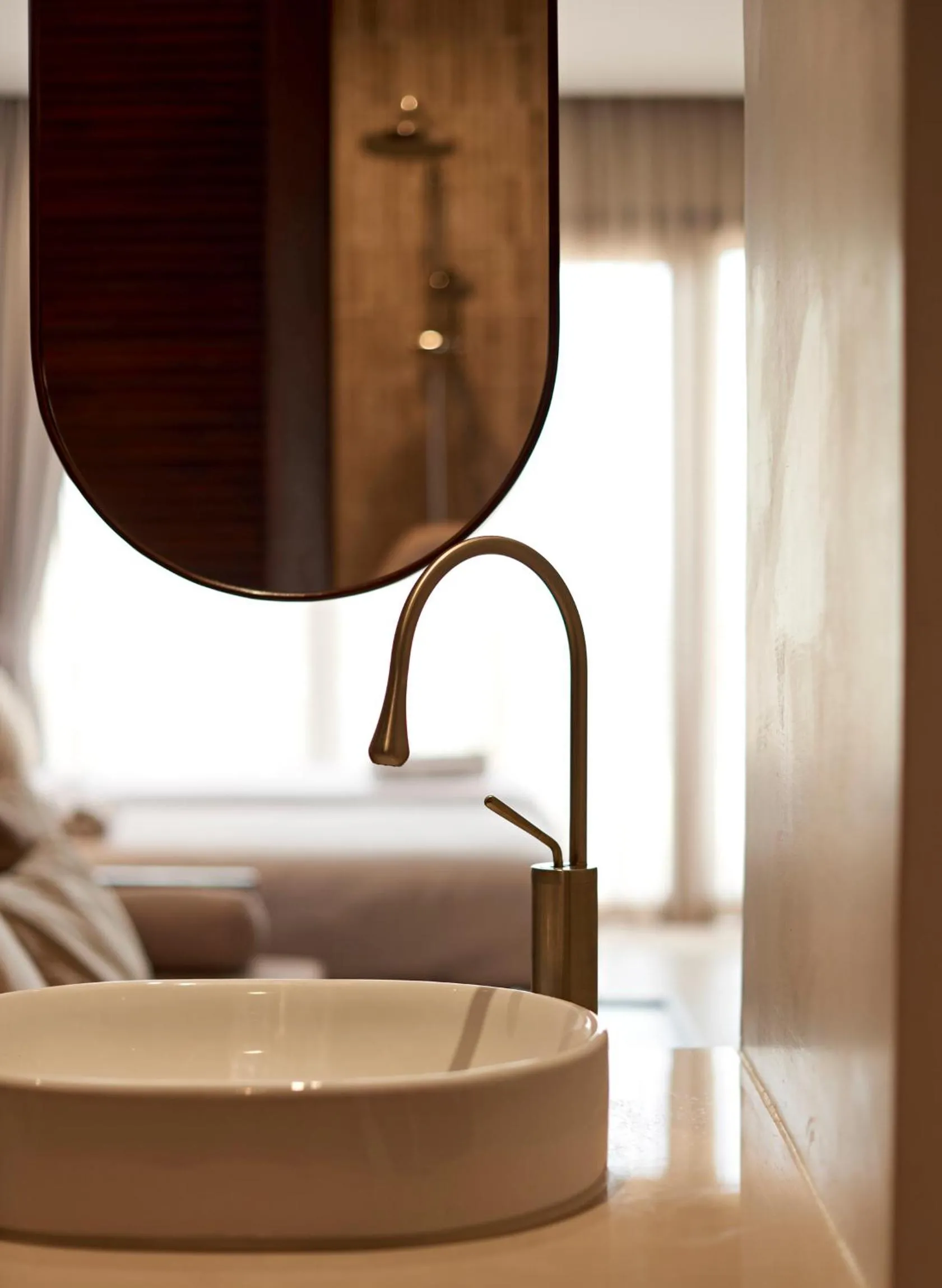 Bathroom, Bed in Chula Beach Resort