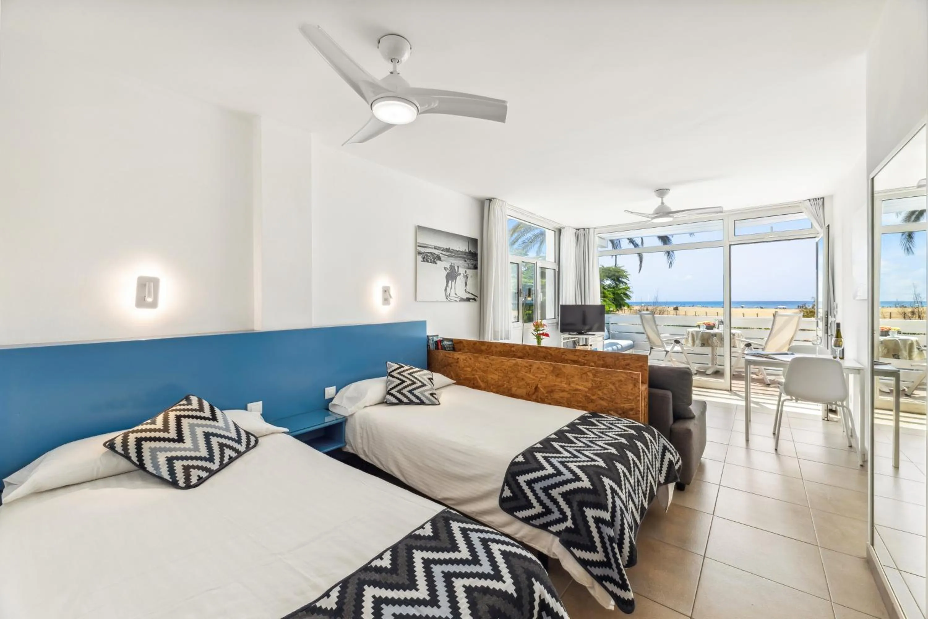 Bed in Apartamentos El Capricho