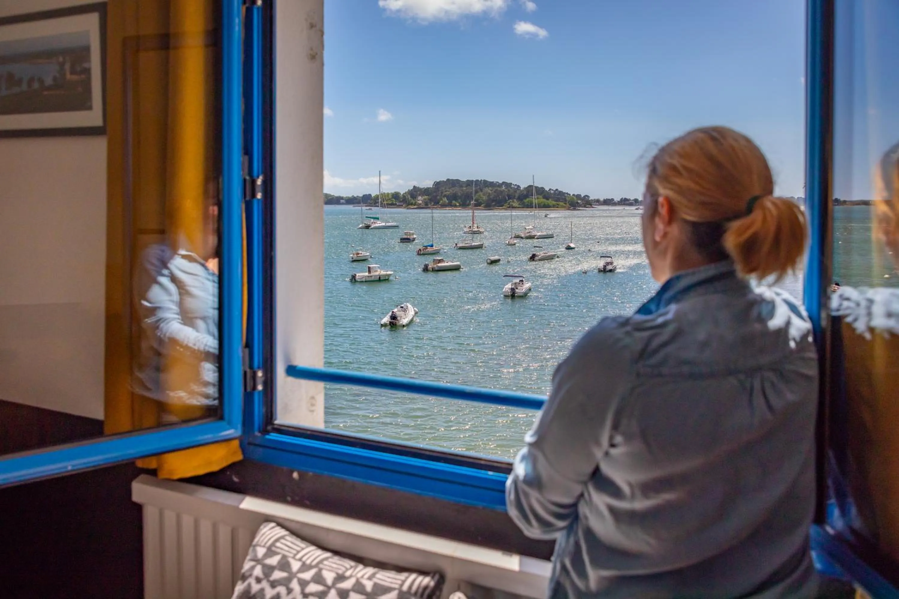 Sea view in Hotel Restaurant Les Venetes