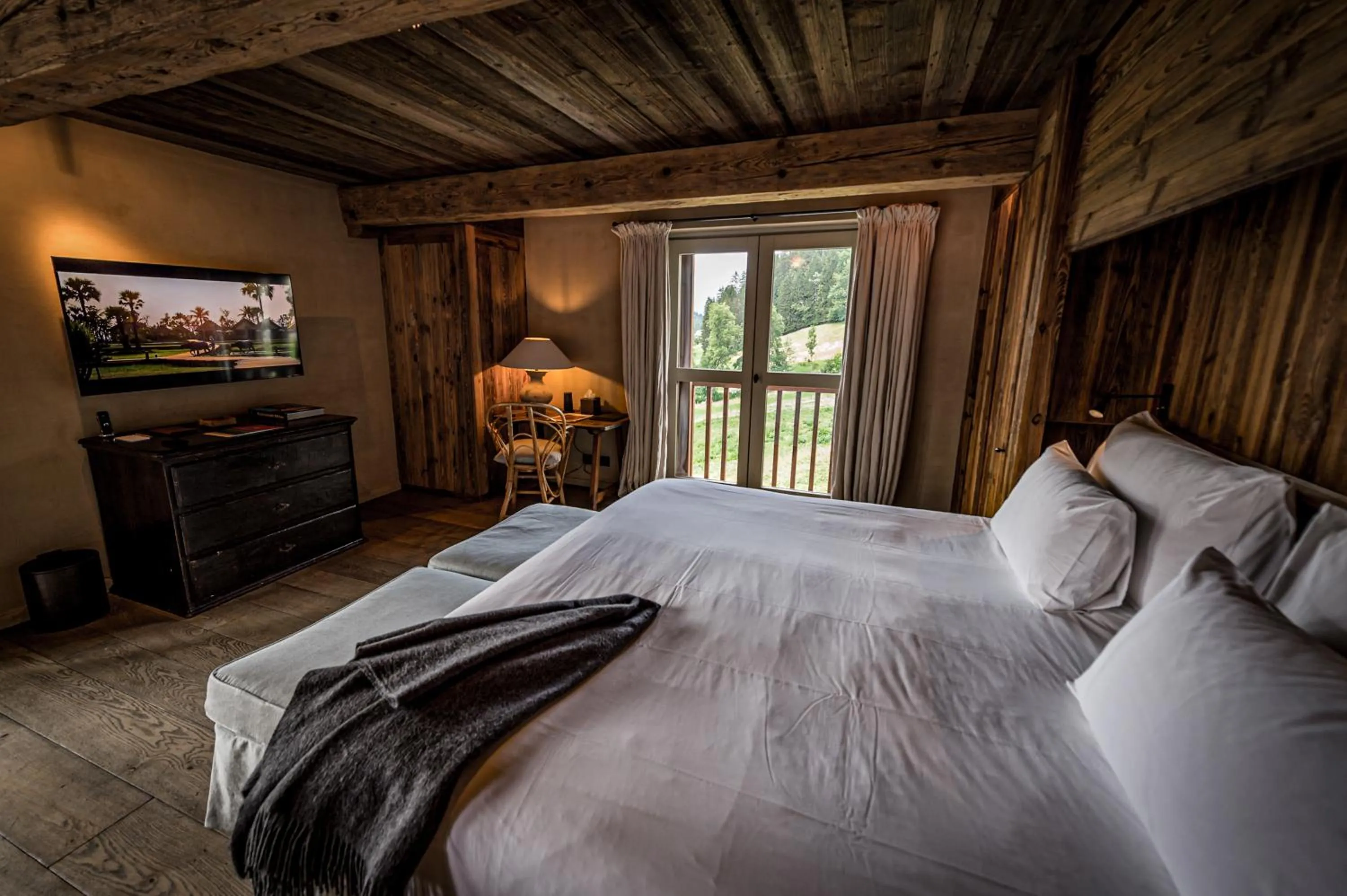 Bed in Zannier Le Chalet
