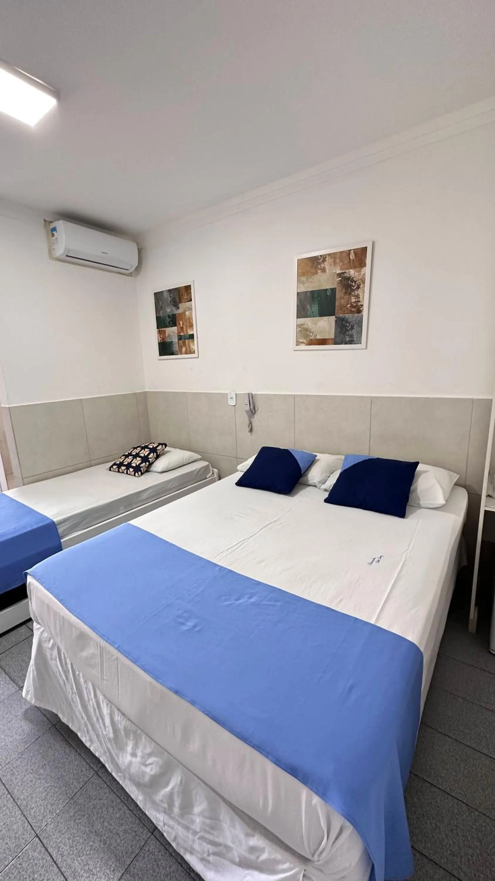 Bed in Pousada São Luiz