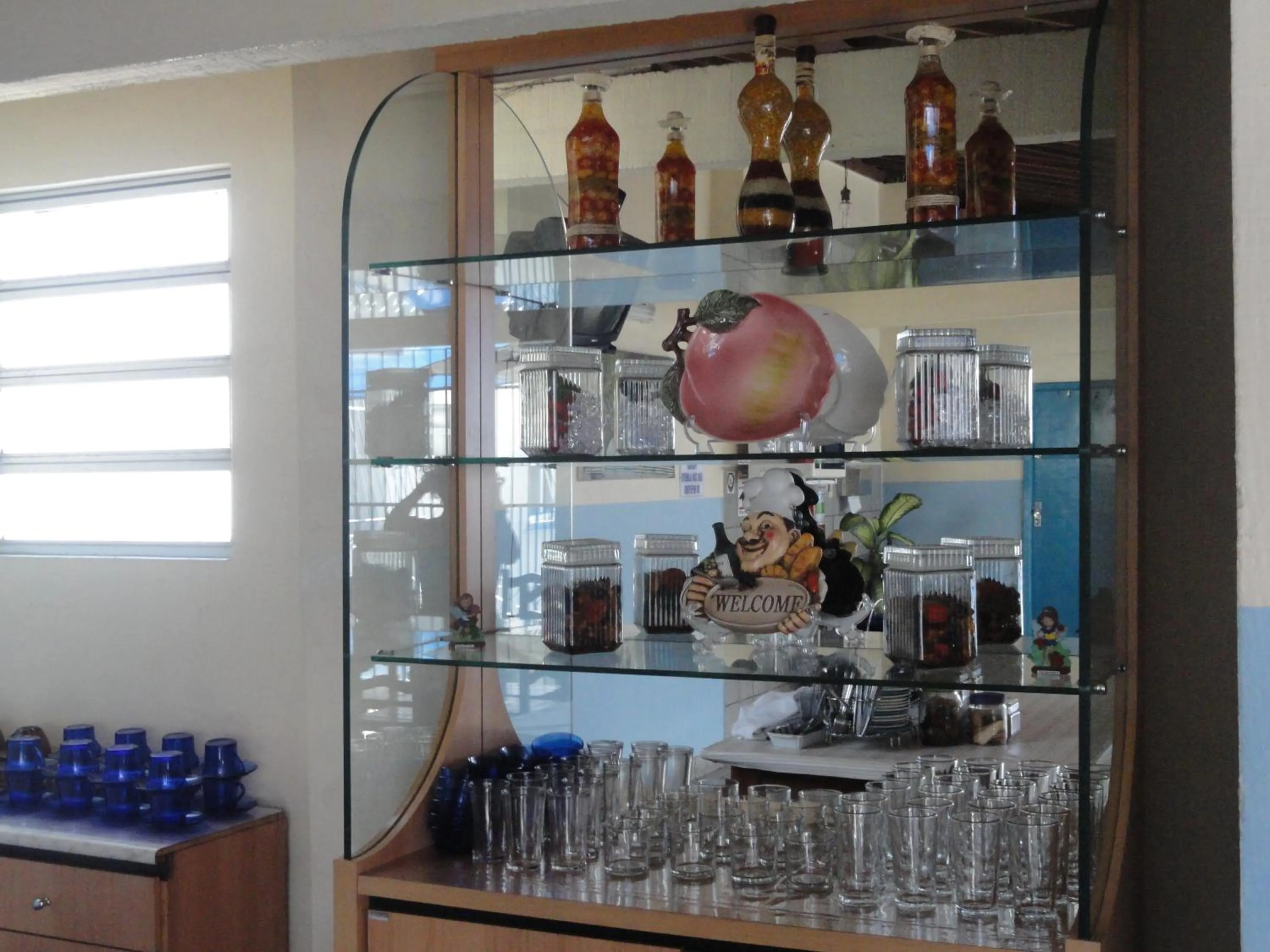 Kitchen or kitchenette in Pousada São Luiz