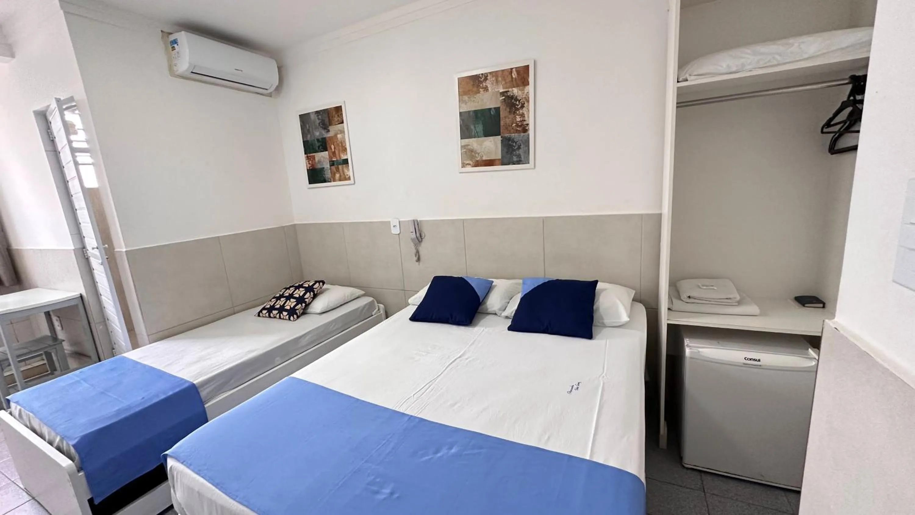 Bed in Pousada São Luiz