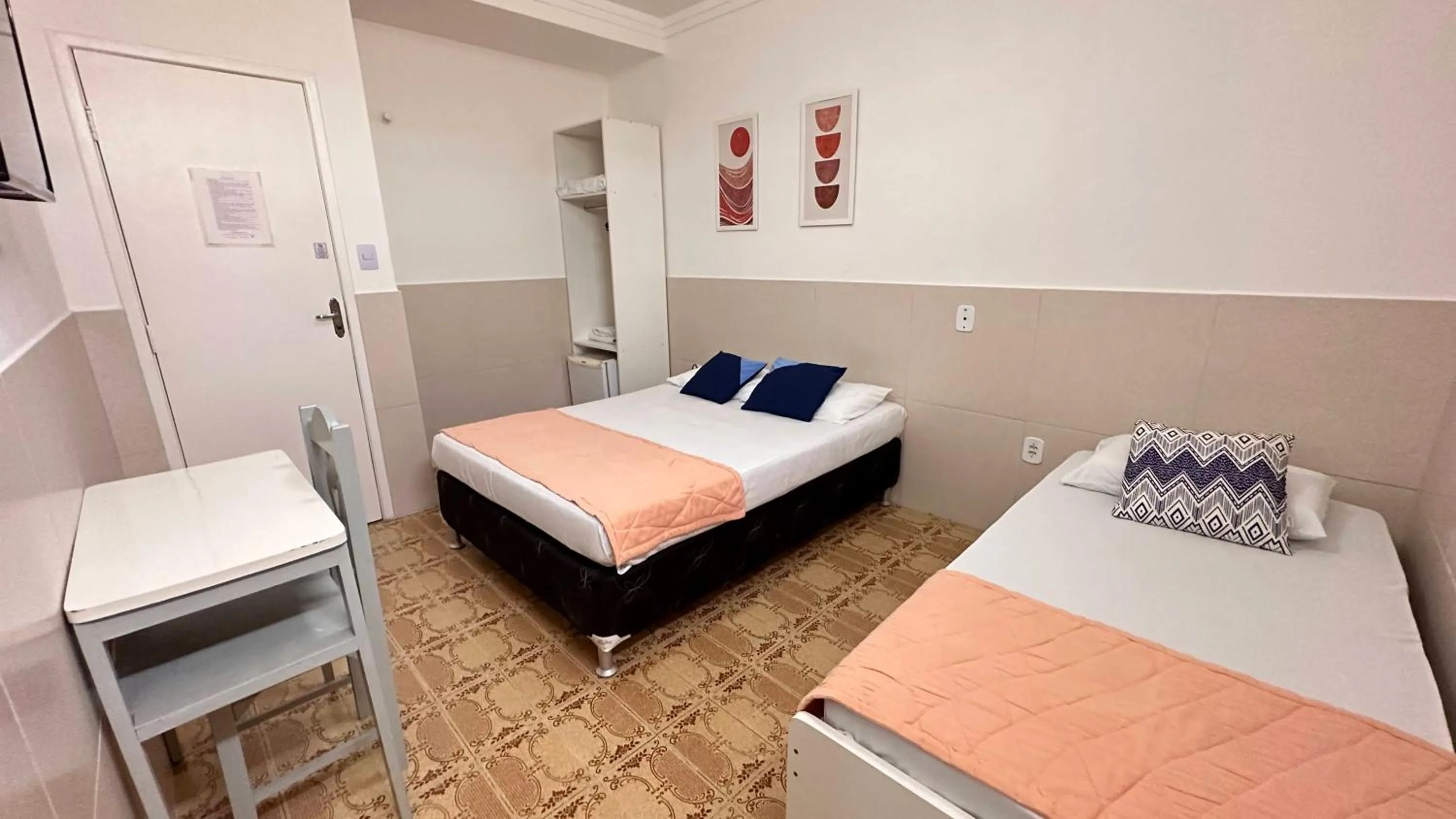 Bed in Pousada São Luiz