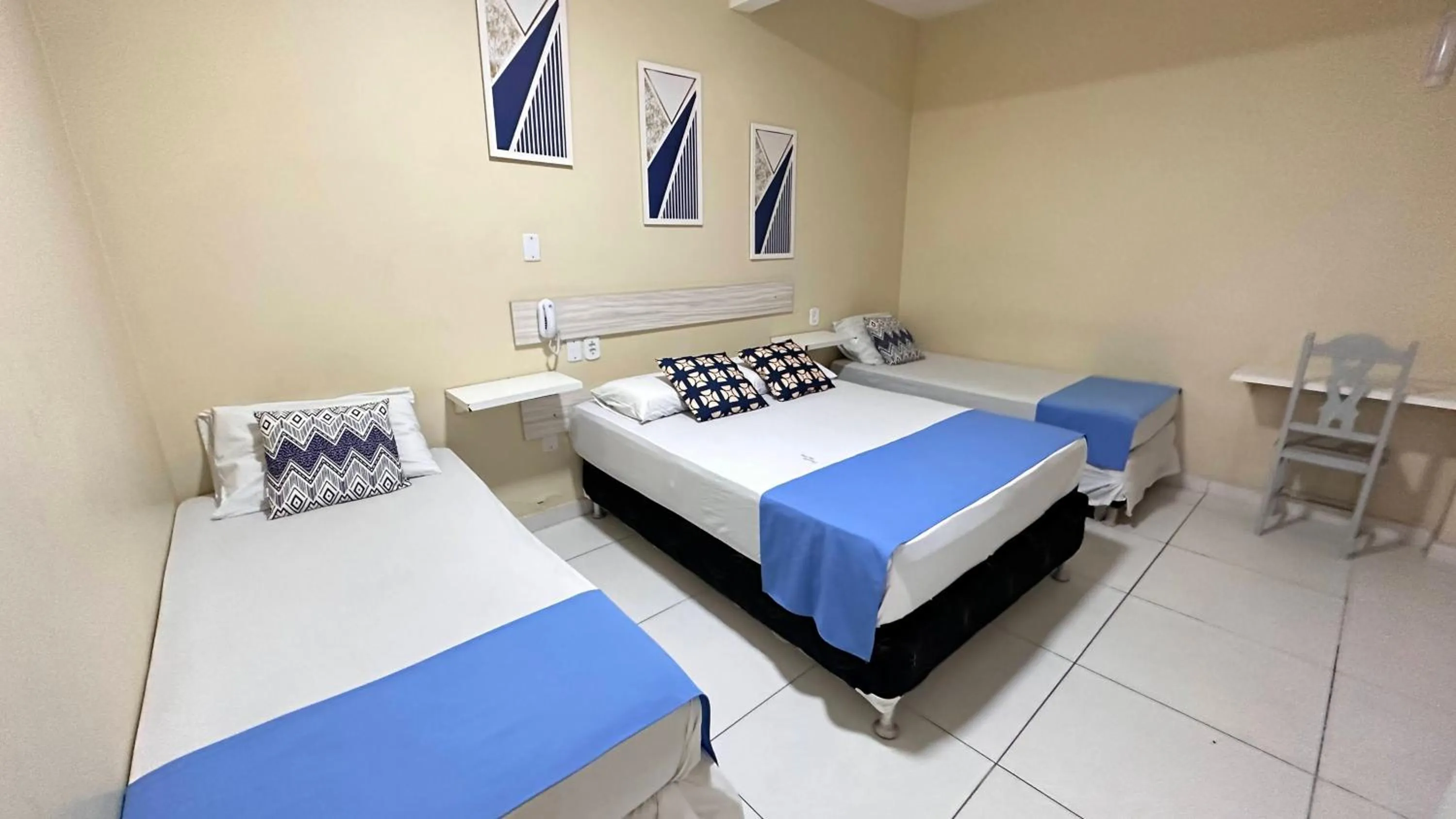 Bed in Pousada São Luiz