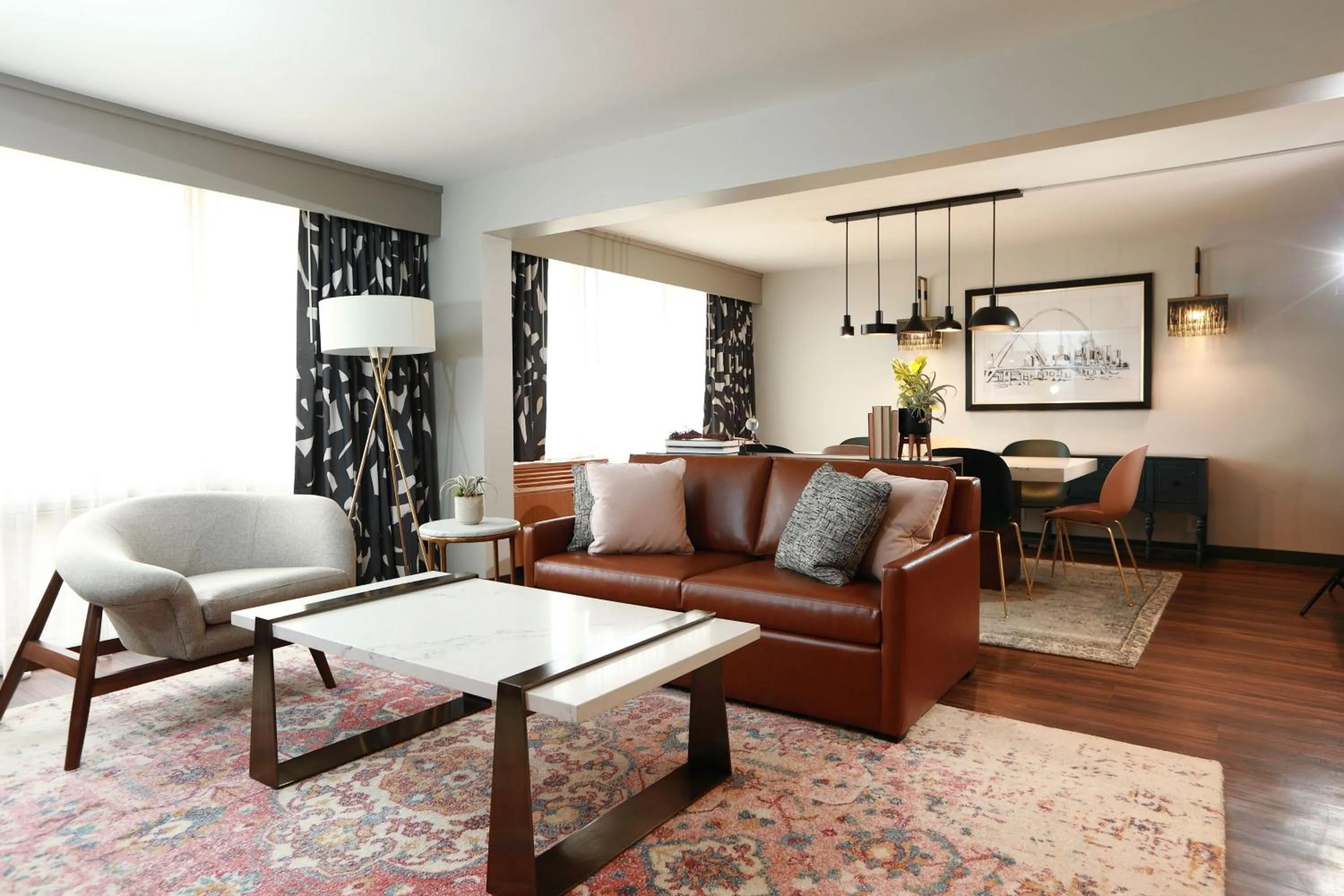 Living room in The Beeman Hotel