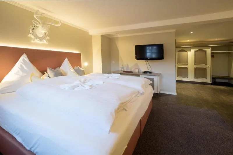 Photo of the whole room, Bed in Hotel Restaurant Der Engel, Sasbachwalden