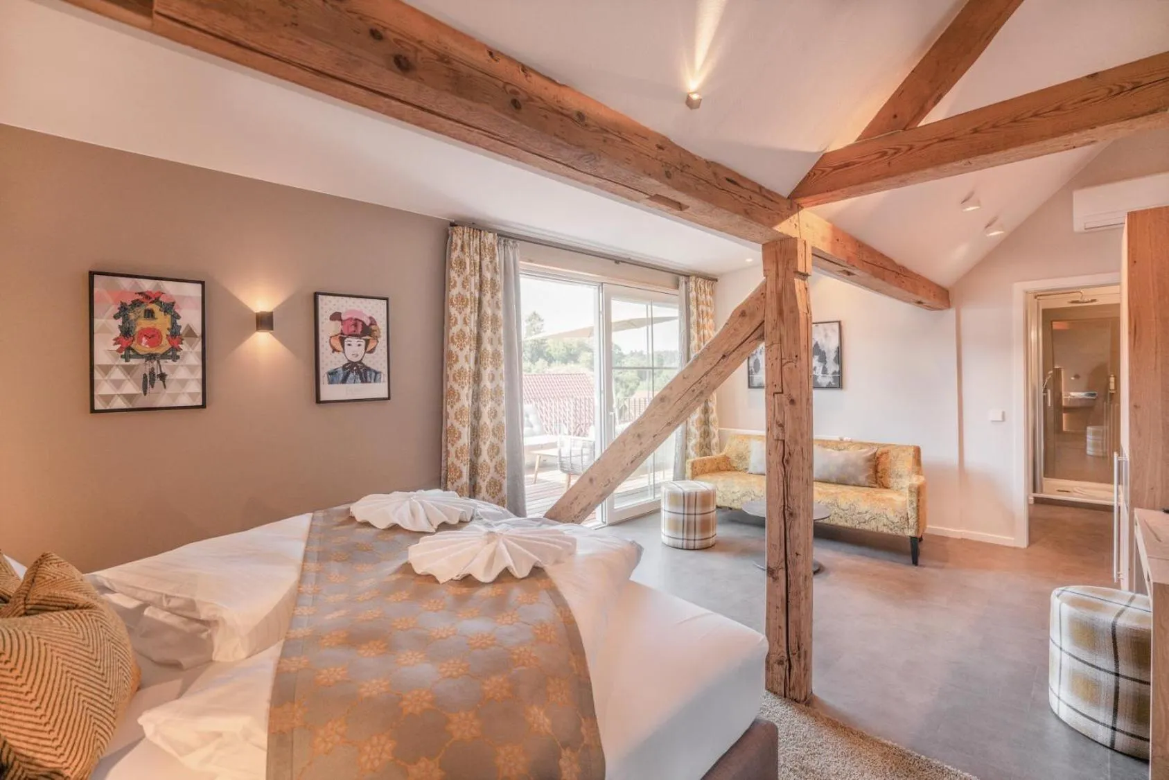 Bed in Hotel Restaurant Der Engel, Sasbachwalden