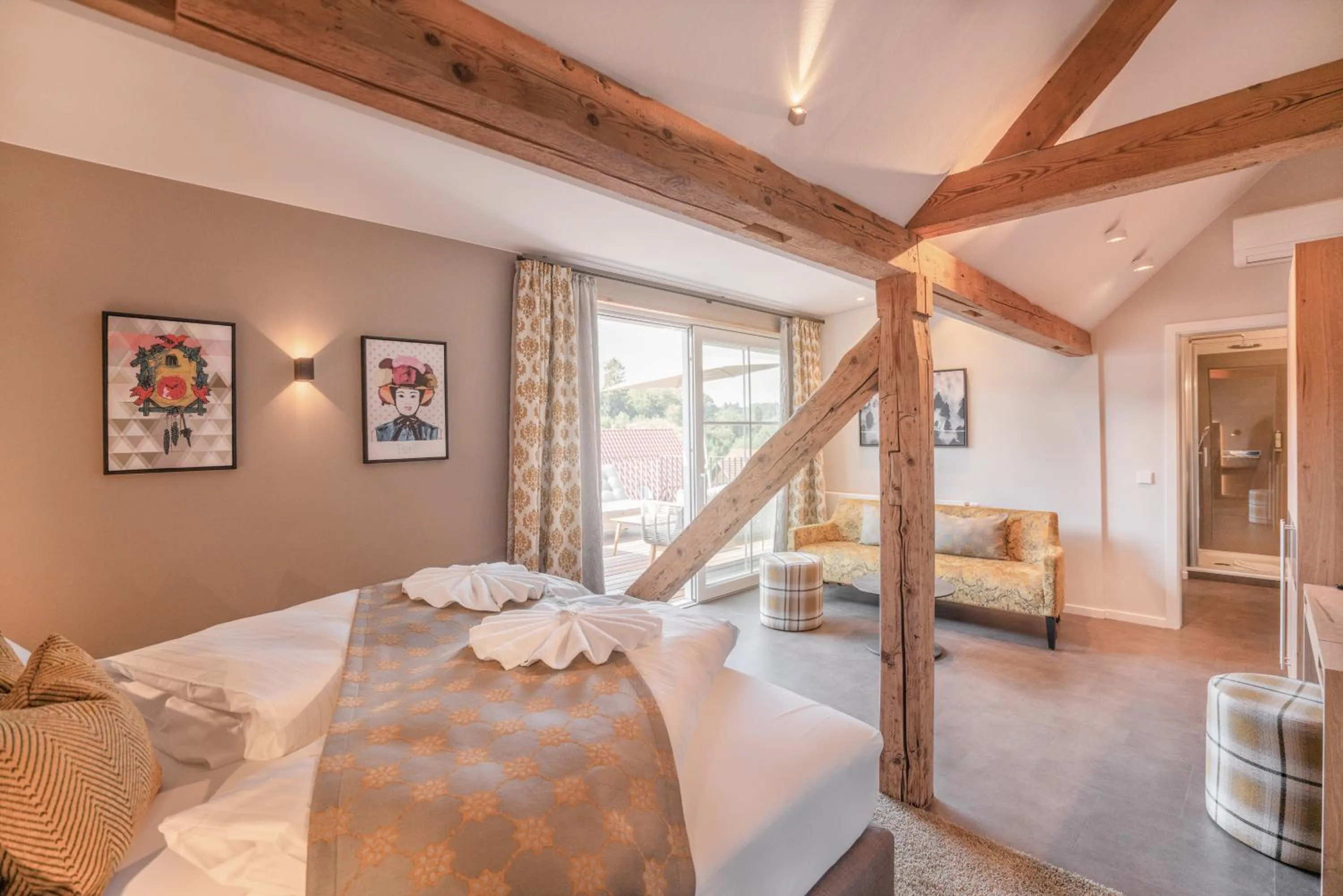 Bed in Hotel Restaurant Der Engel, Sasbachwalden