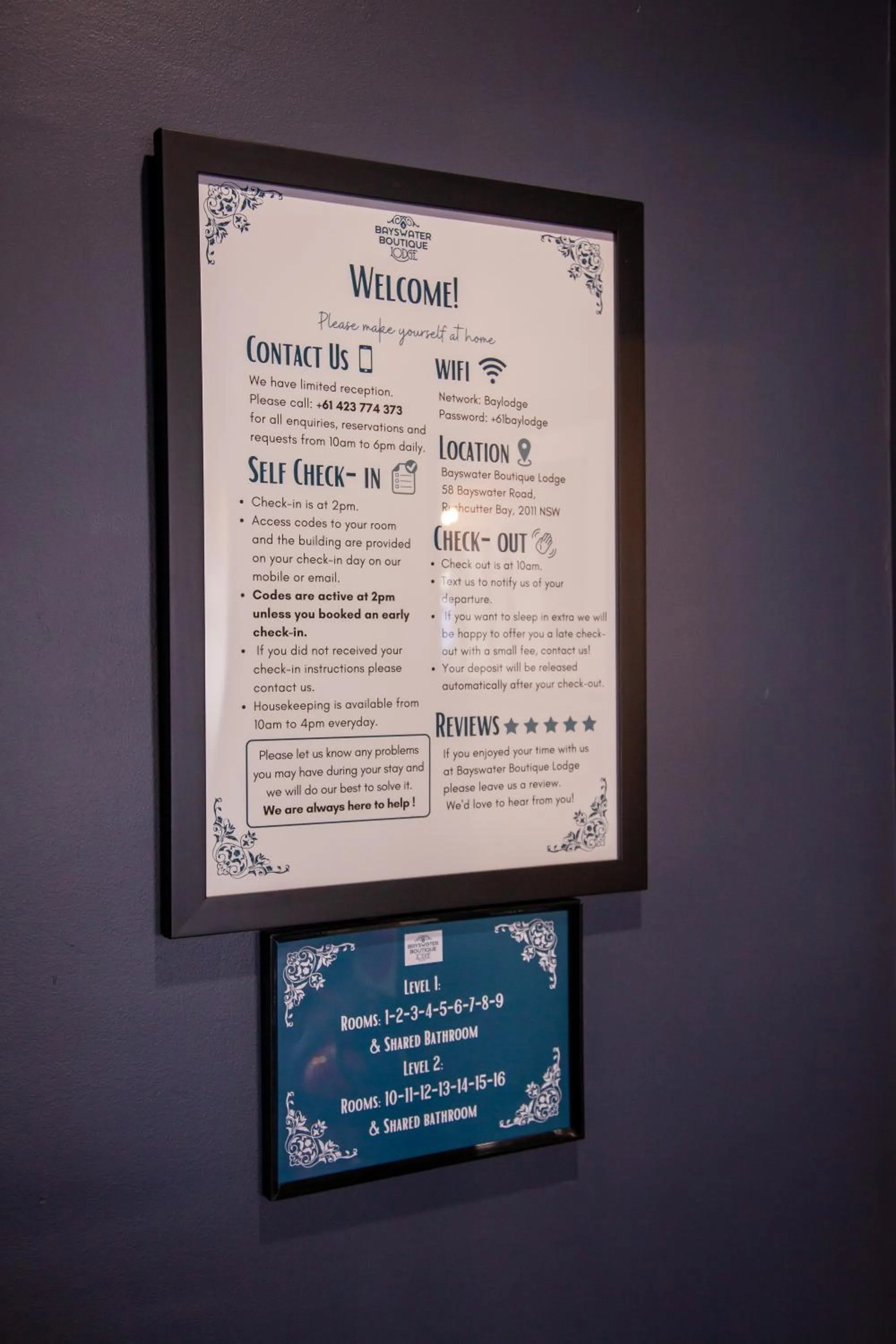 Bayswater Boutique Lodge - Potts Point