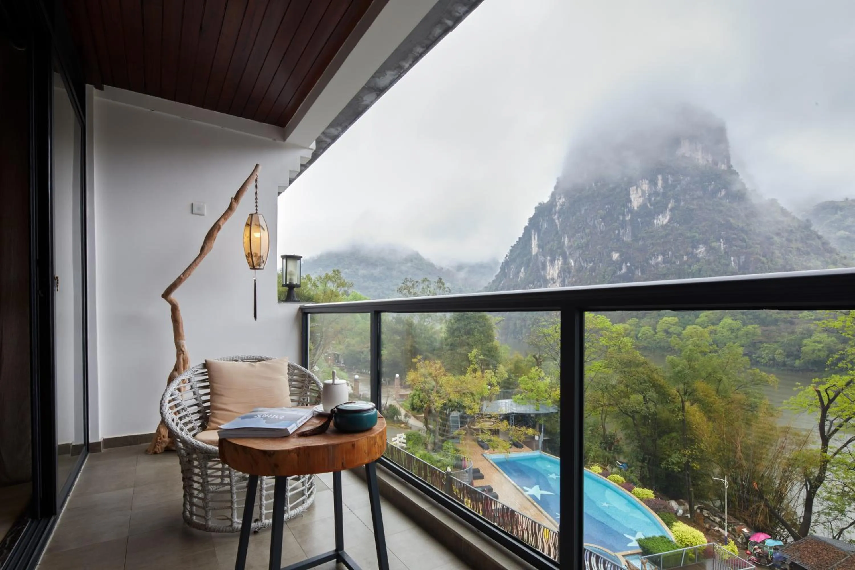 Balcony/Terrace in Li River Resort