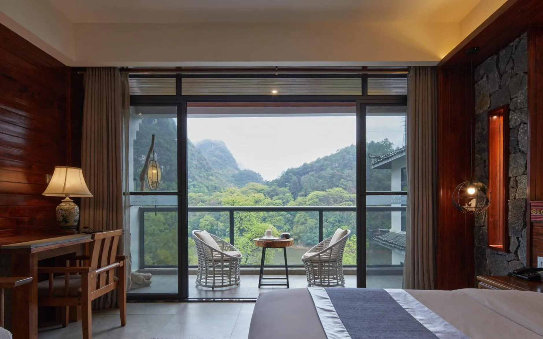 Balcony/Terrace in Li River Resort