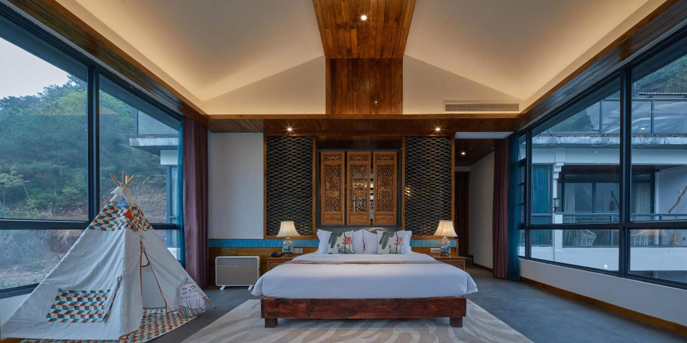 Bedroom, Bed in Li River Resort