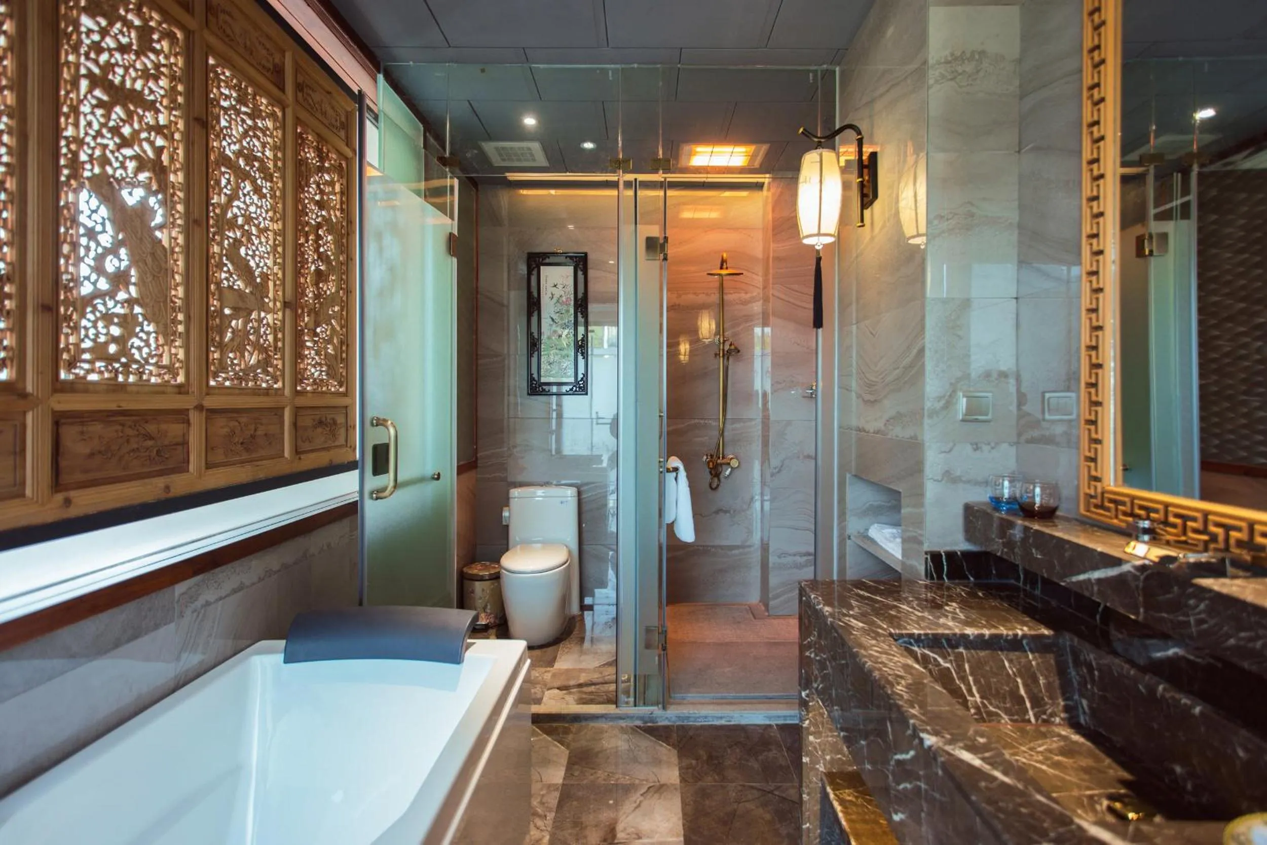 Bathroom in Li River Resort