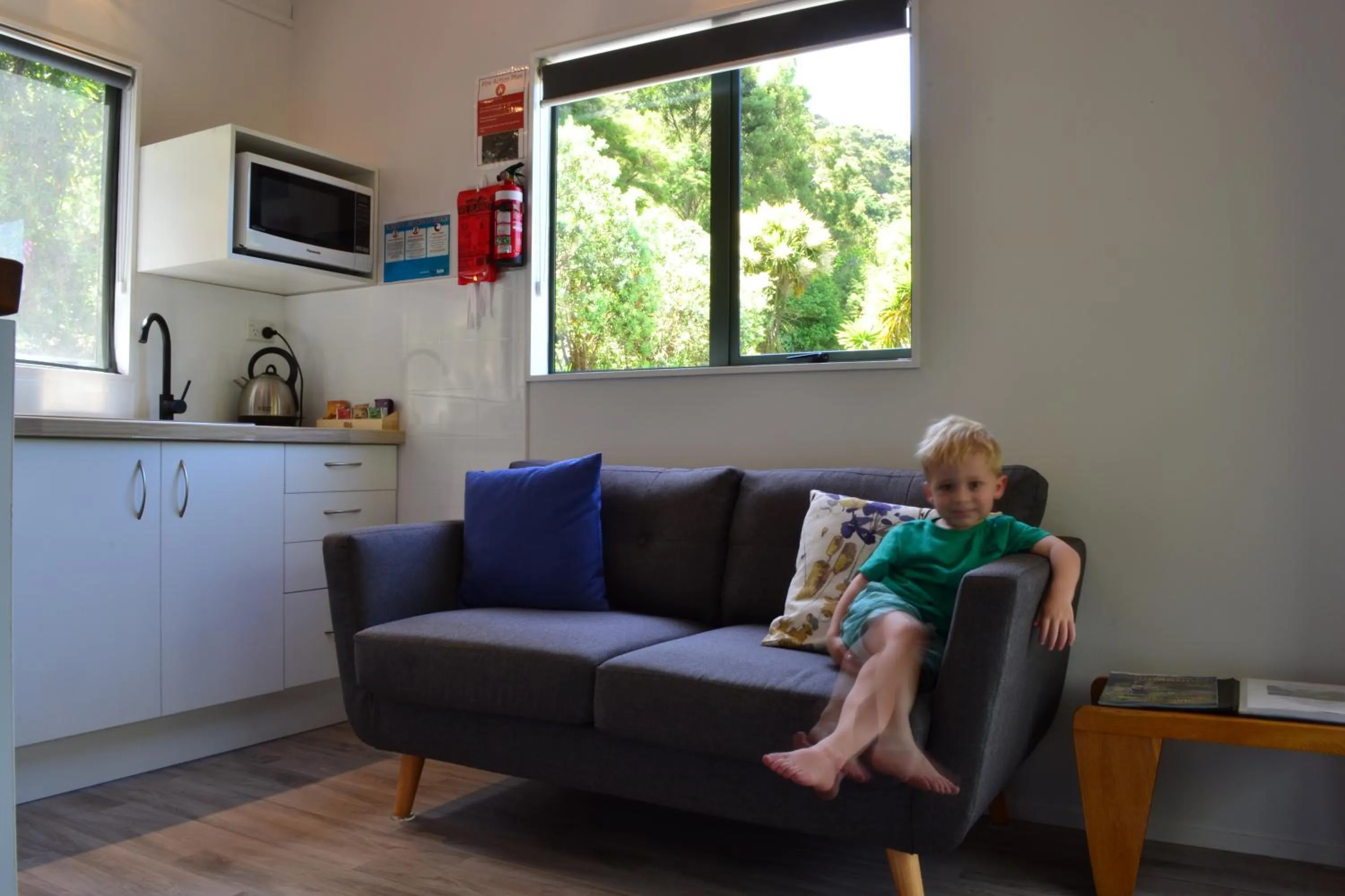 Living room in Te Mata Lodge