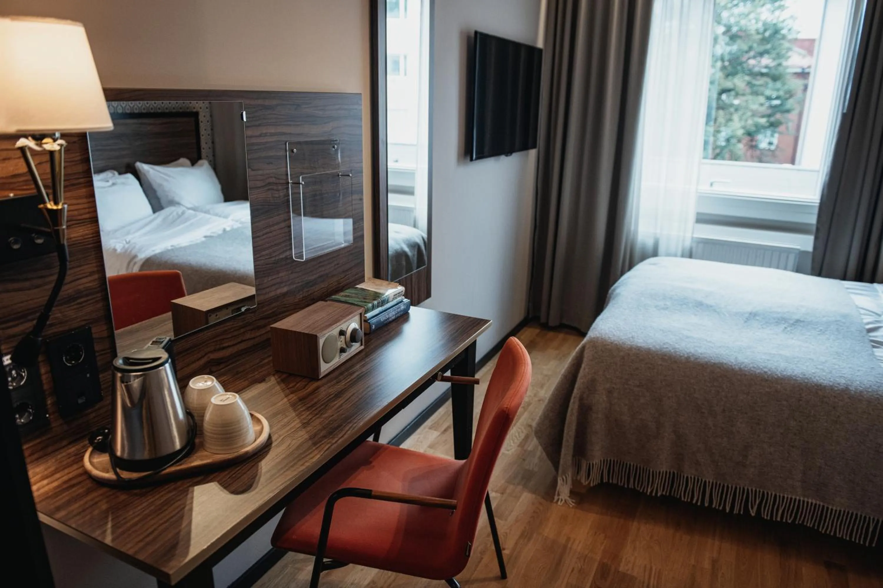 Coffee/tea facilities, Bed in Home Hotel Slottsparken