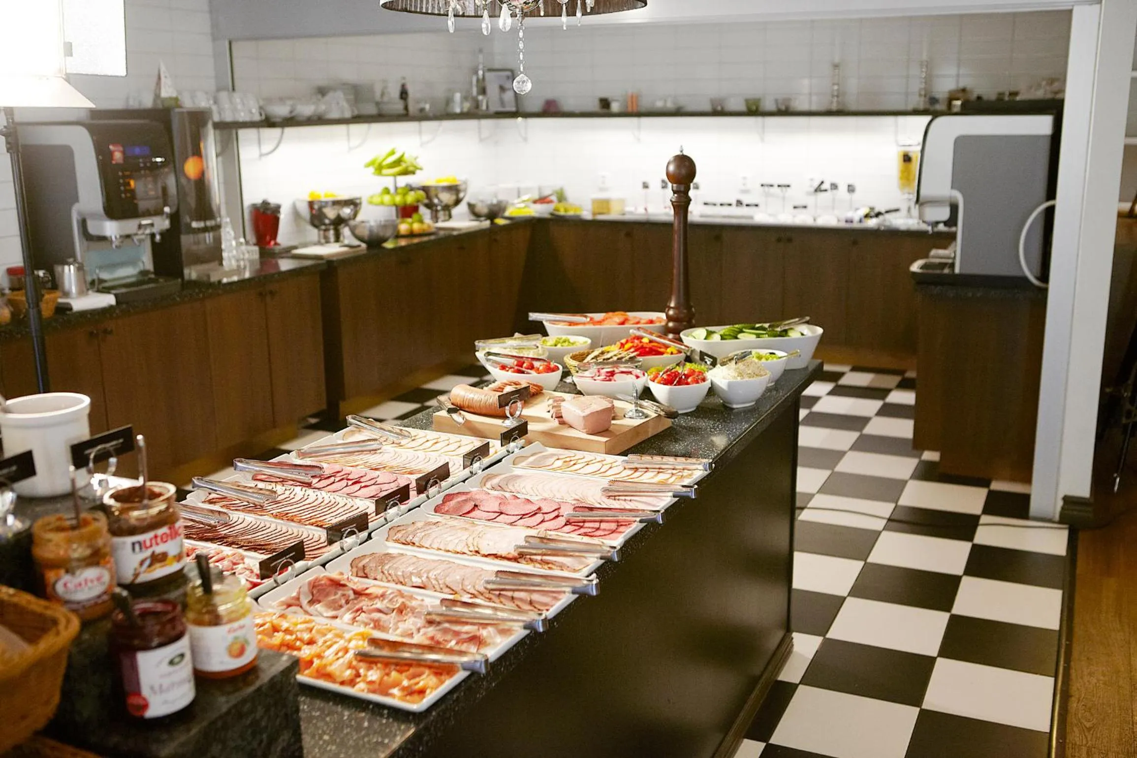 Buffet breakfast in Clarion Collection Hotel Slottsparken