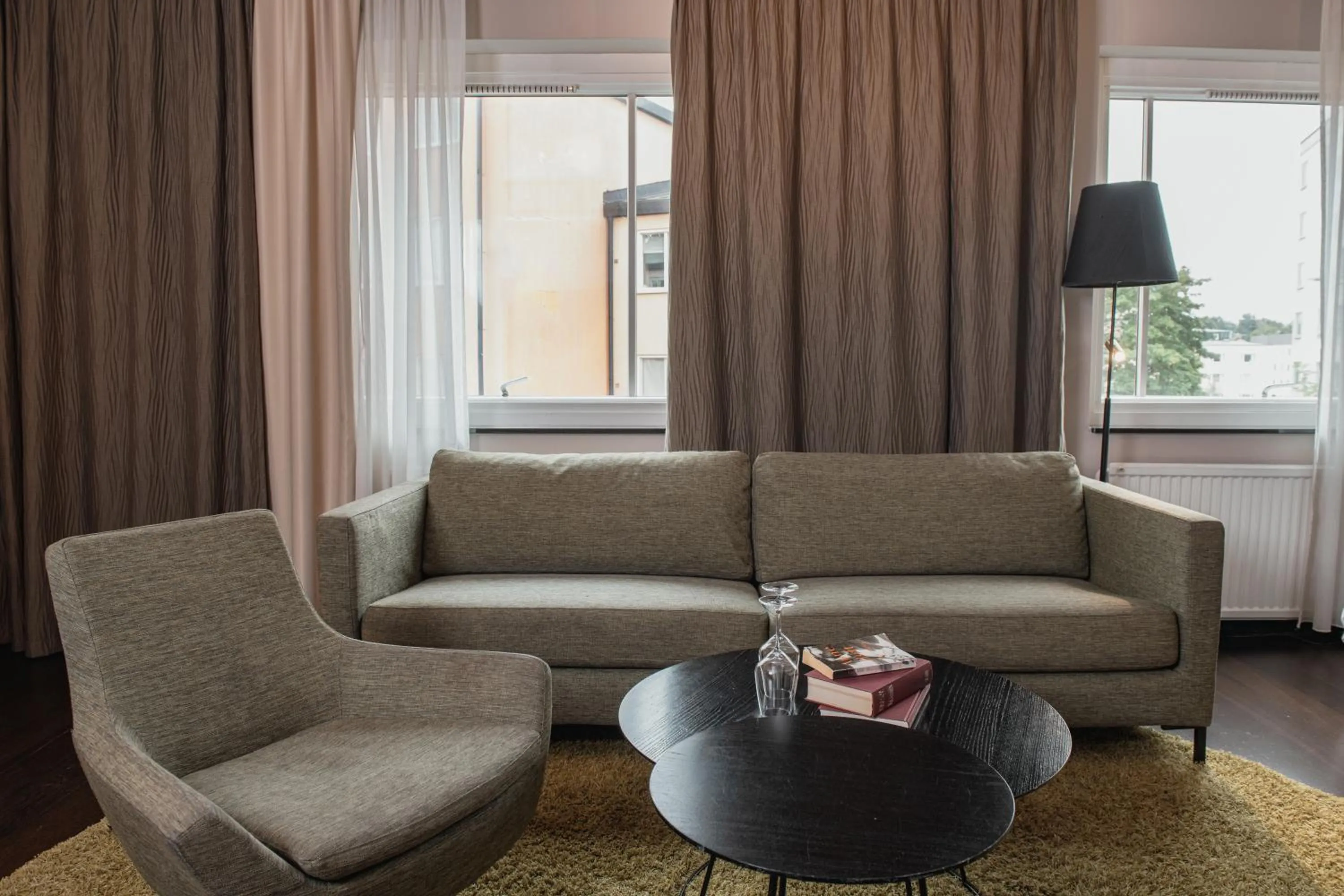 Living room in Home Hotel Slottsparken