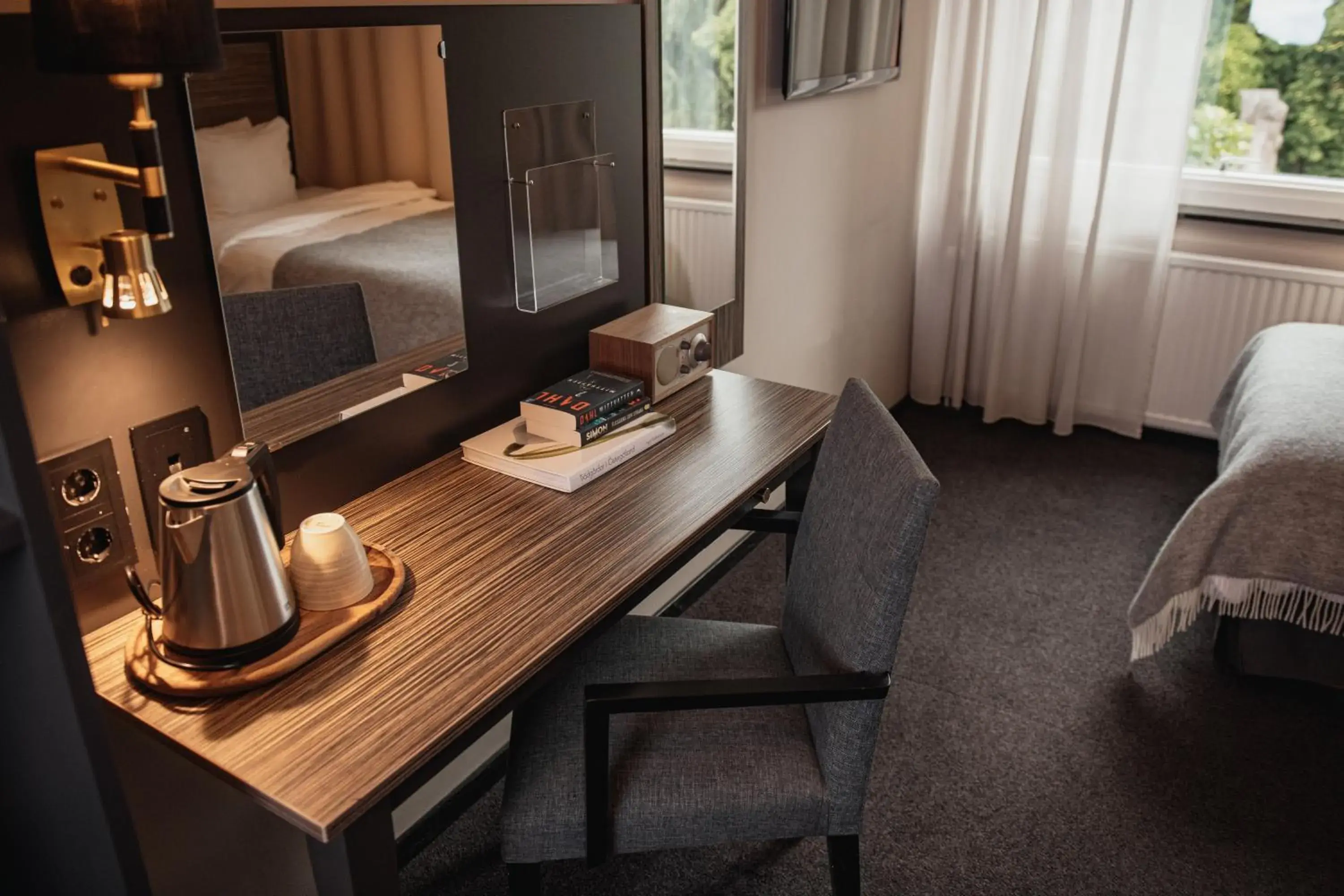 Coffee/tea facilities, Bed in Home Hotel Slottsparken Coffee/tea facilities, Bed in Home Hotel Slottsparken