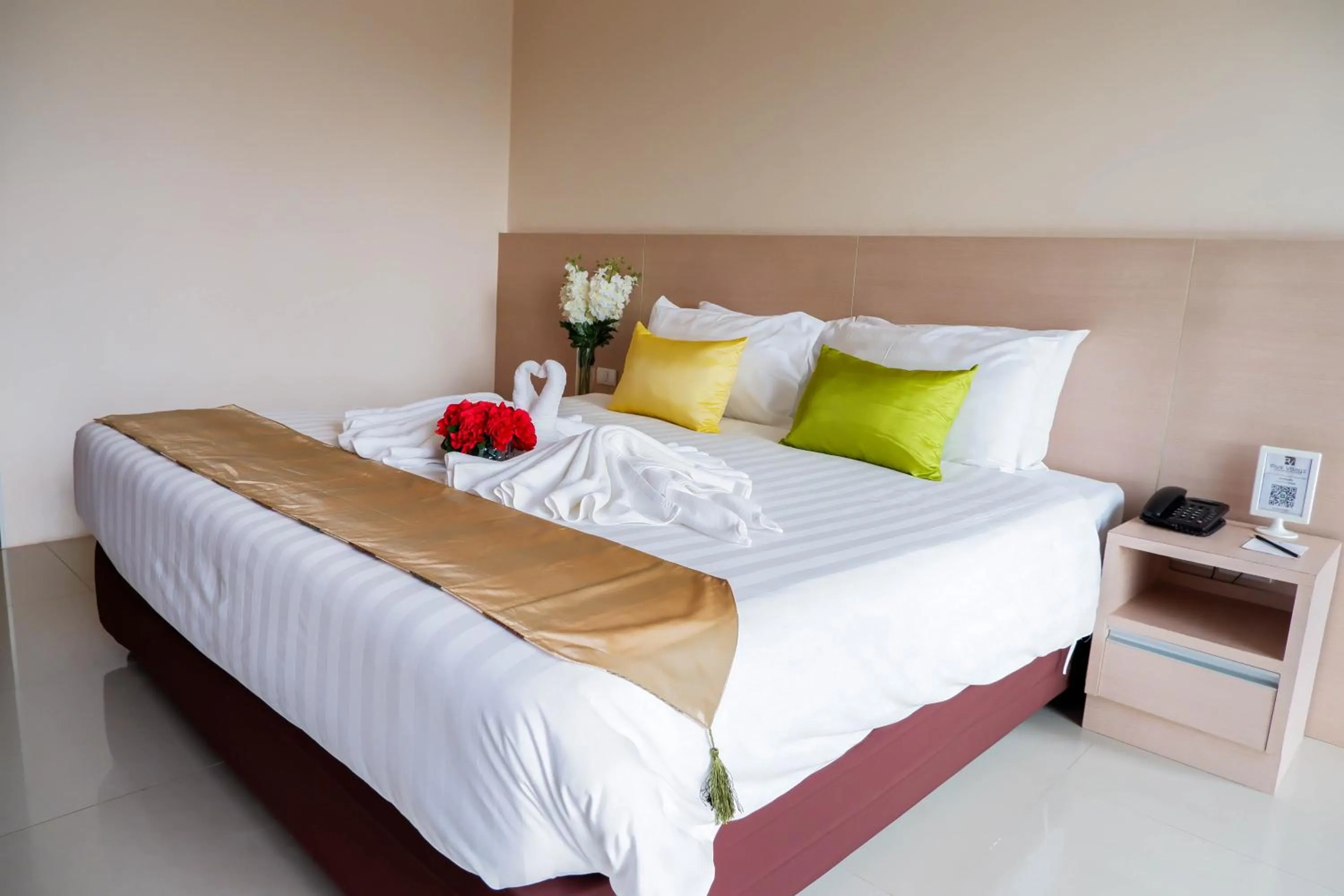 Bedroom, Bed in Park Village Rama II