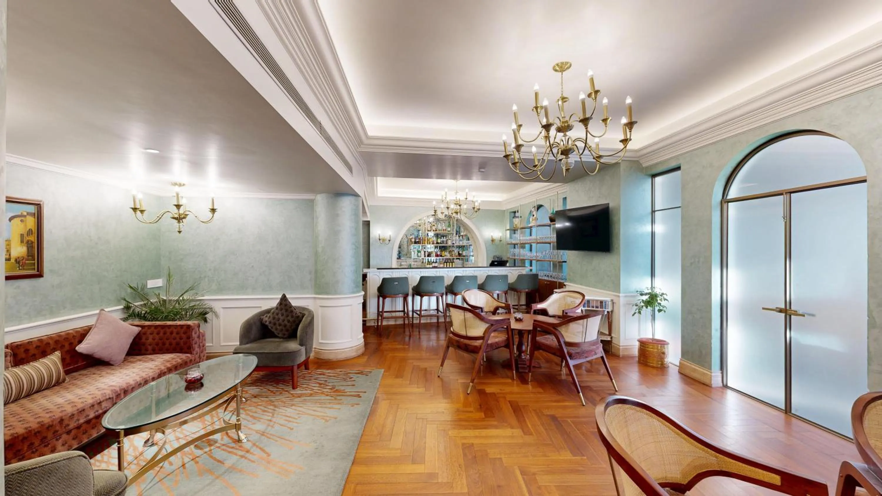 Lounge or bar in Namah Nainital, a member of Radisson Individuals Retreats