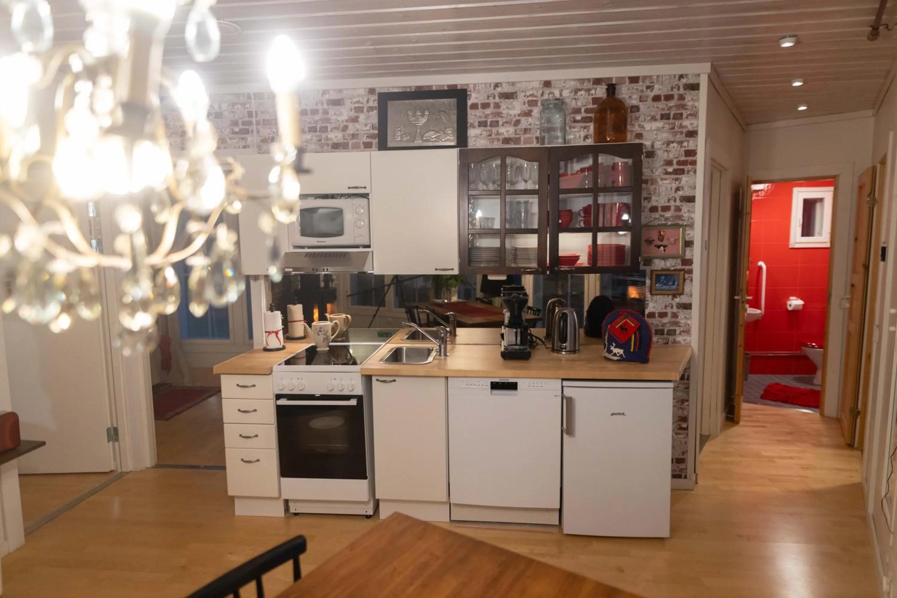 Kitchen or kitchenette in Aaria Bed and Breakfast