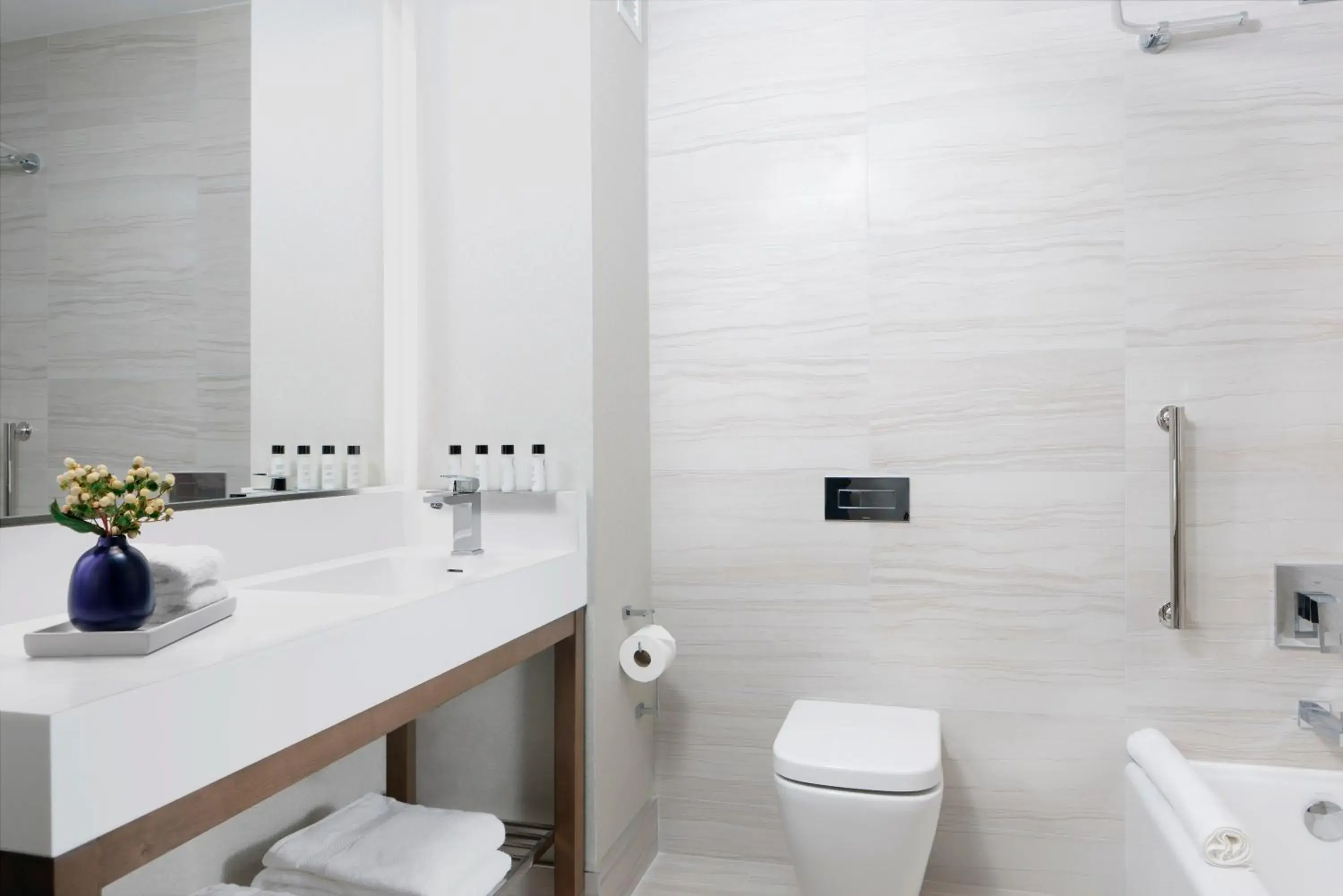 Primary Queen Room with Two Queen Beds and Roll-in Shower - Mobility Accessible in Courtyard New York Manhattan/Midtown West Primary Queen Room with Two Queen Beds and Roll-in Shower - Mobility Accessible in Courtyard New York Manhattan/Midtown West