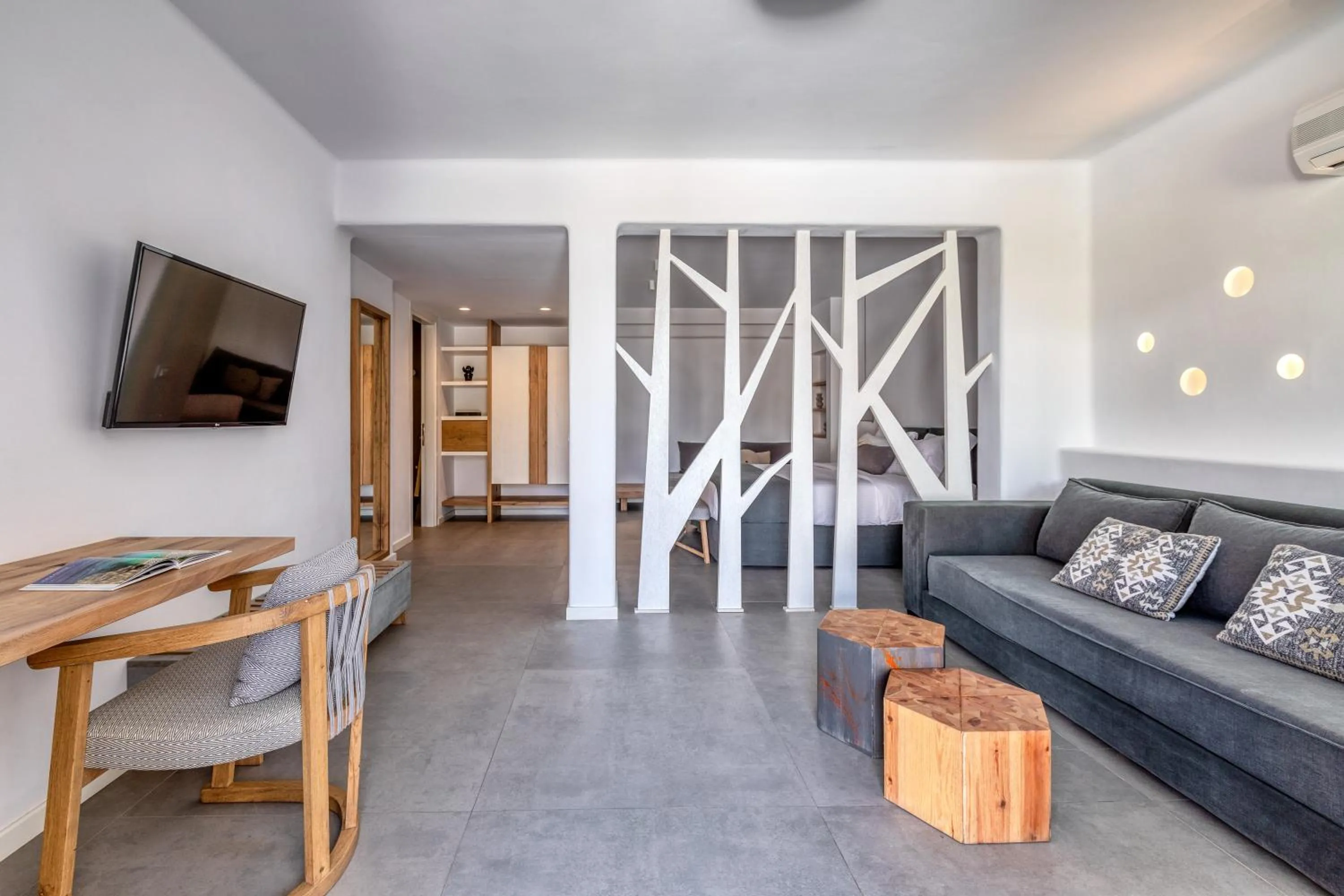 Living room in Elia Mykonos Resort