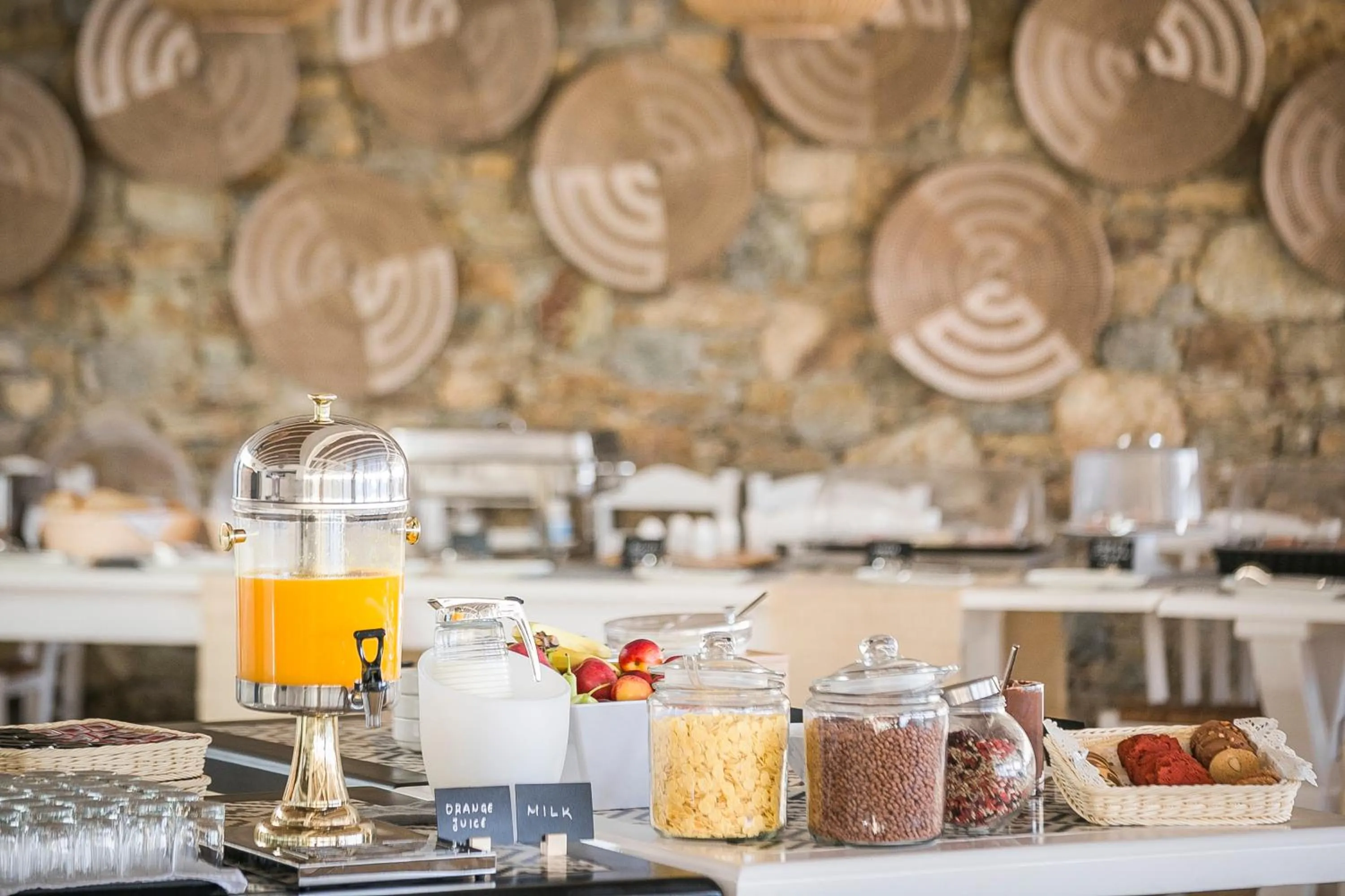 Buffet breakfast in Elia Mykonos Resort