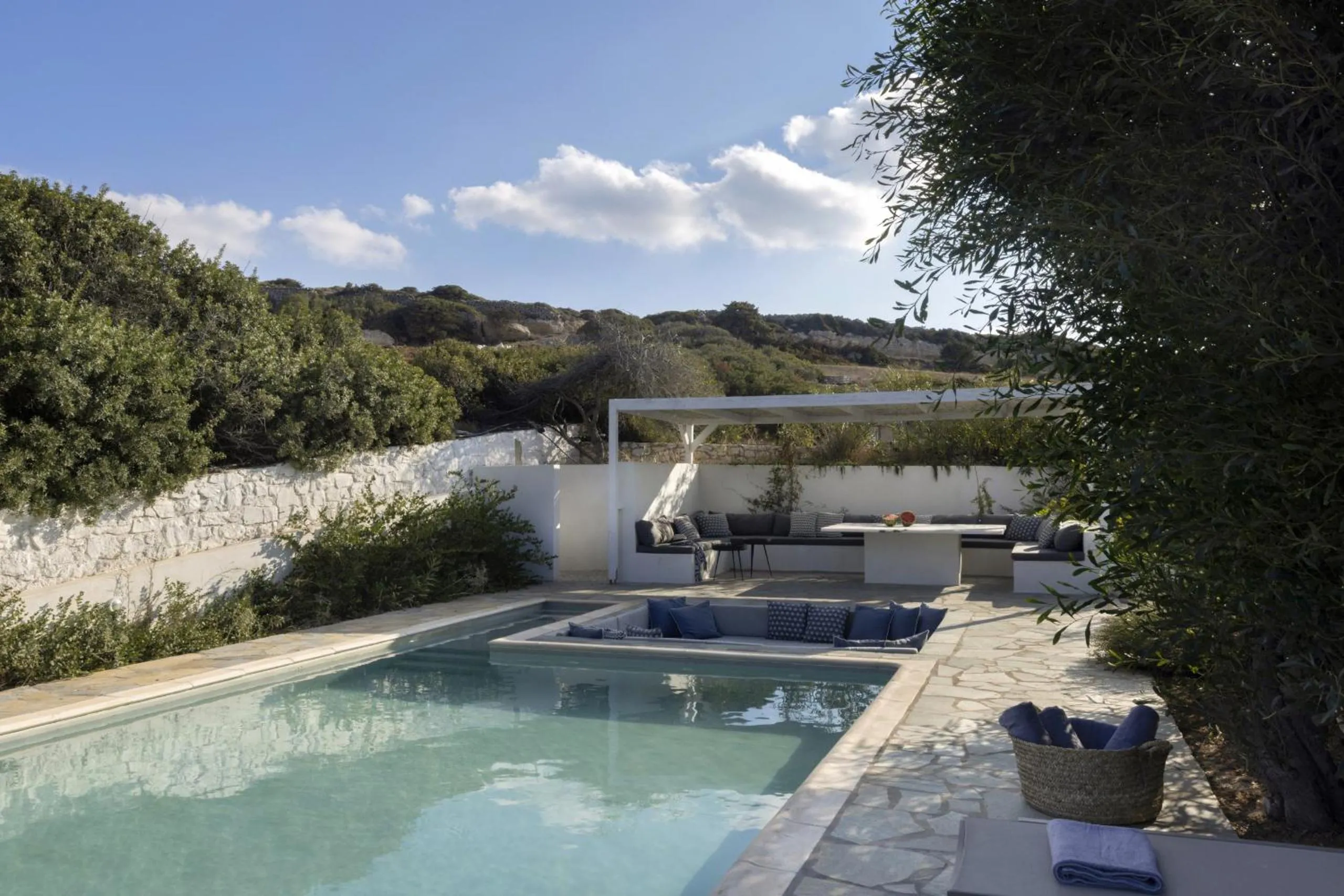 Swimming pool in Villa Alkyoni · Beautiful 8-person Family Villa with Great Views
