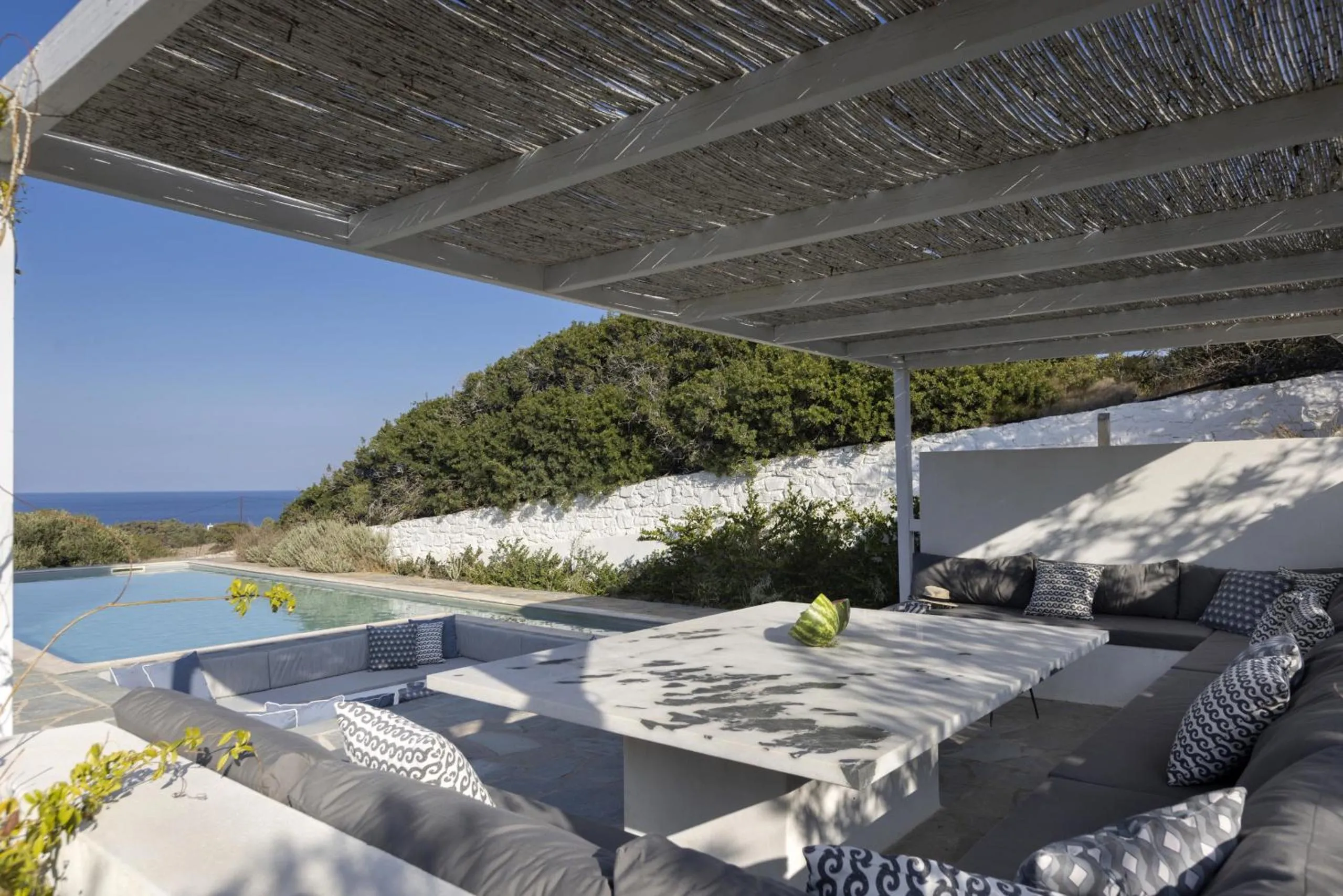 Swimming pool in Villa Alkyoni · Beautiful 8-person Family Villa with Great Views