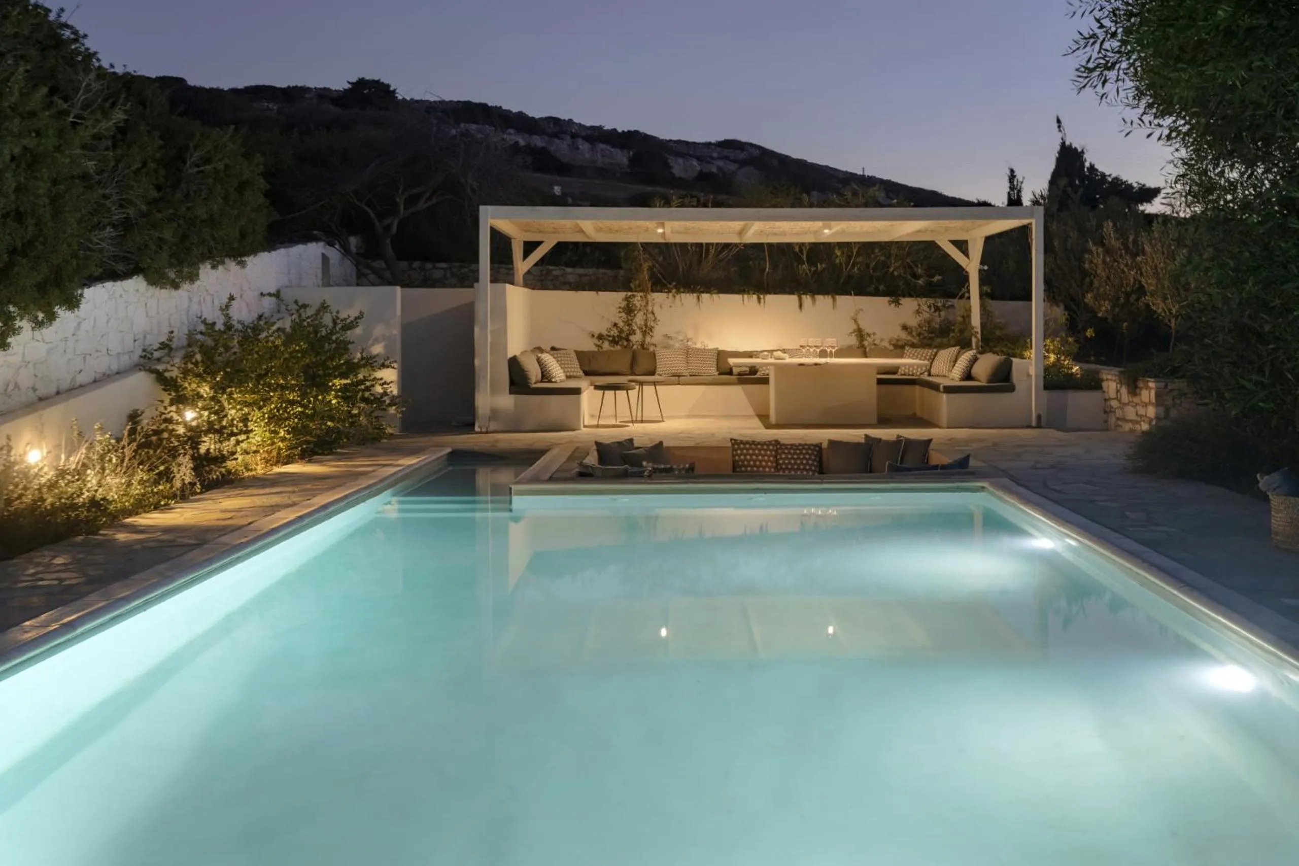 Swimming pool in Villa Alkyoni · Beautiful 8-person Family Villa with Great Views