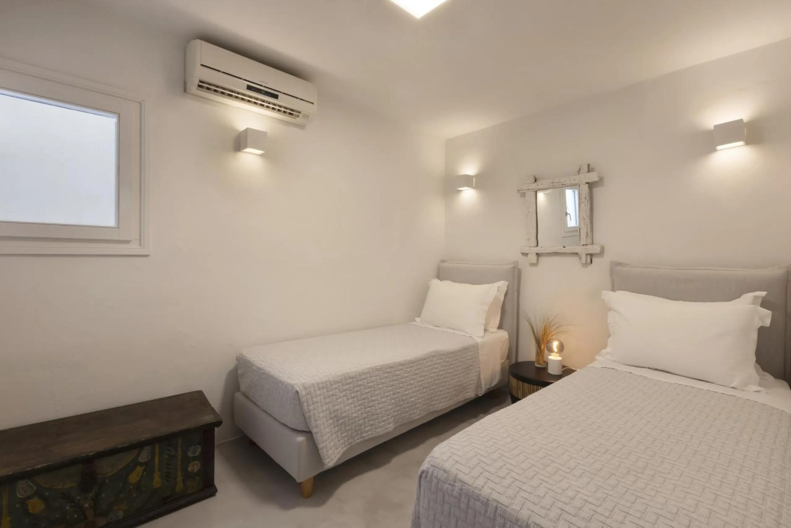 Bed in Villa Alkyoni · Beautiful 8-person Family Villa with Great Views