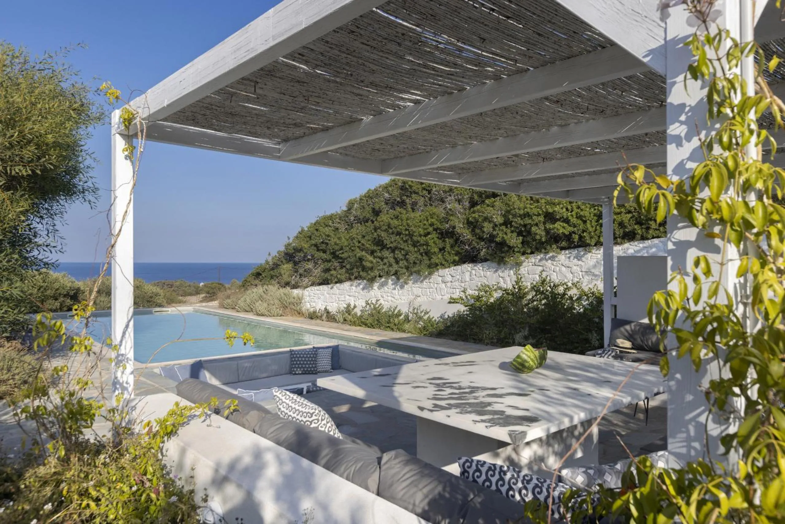Swimming pool in Villa Alkyoni · Beautiful 8-person Family Villa with Great Views