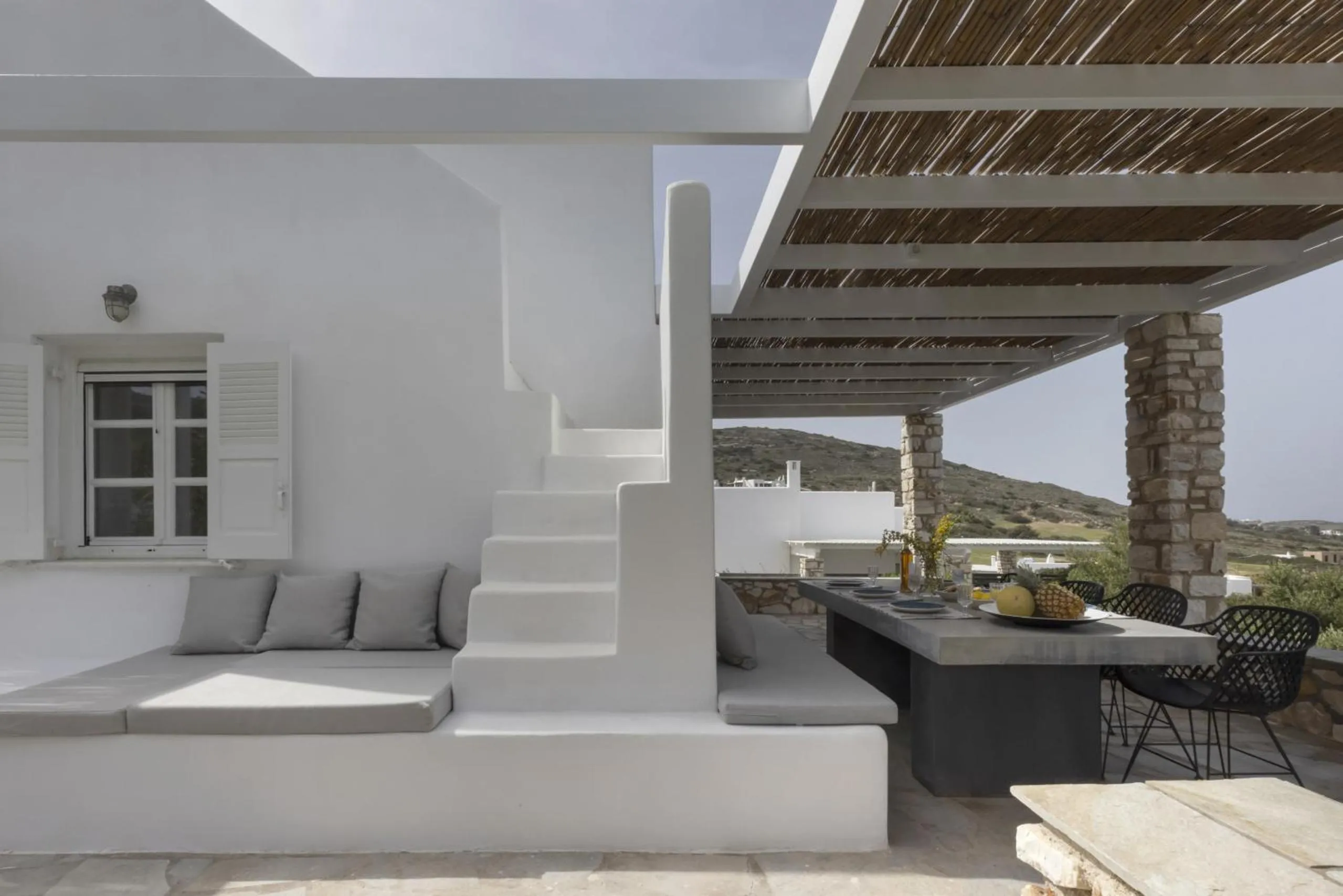 Balcony/Terrace in Villa Alkyoni · Beautiful 8-person Family Villa with Great Views