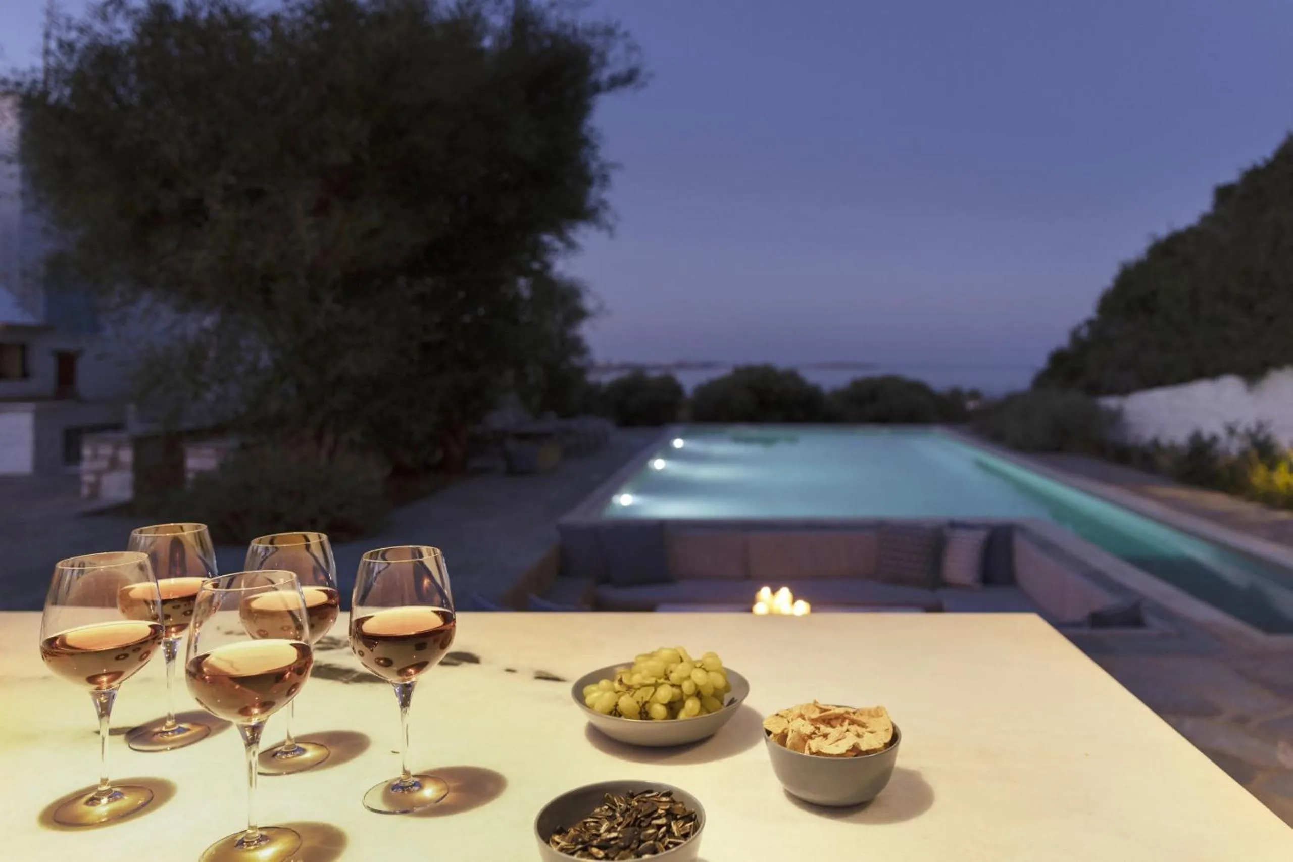 Swimming pool in Villa Alkyoni · Beautiful 8-person Family Villa with Great Views