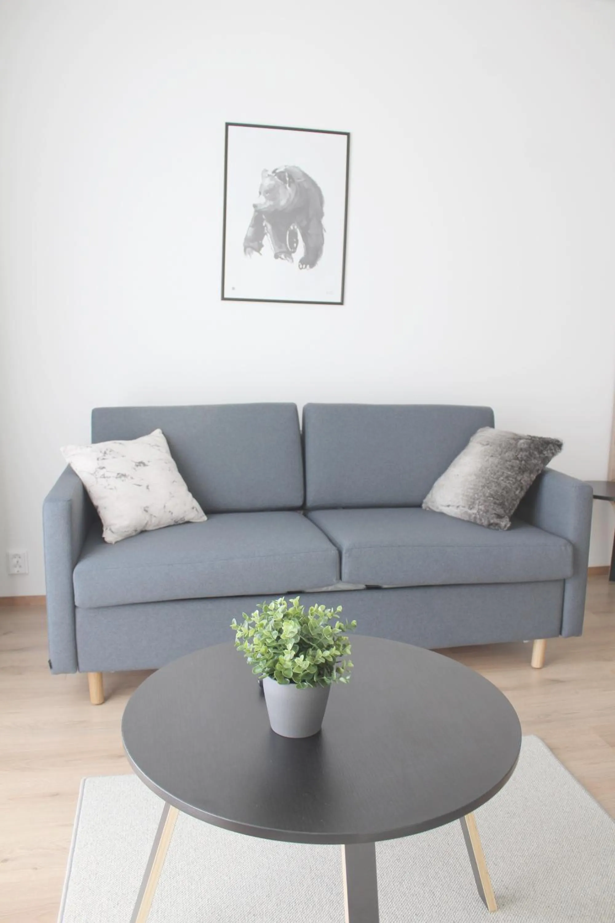 Living room in Forenom Serviced Apartments Rovaniemi Valtakatu