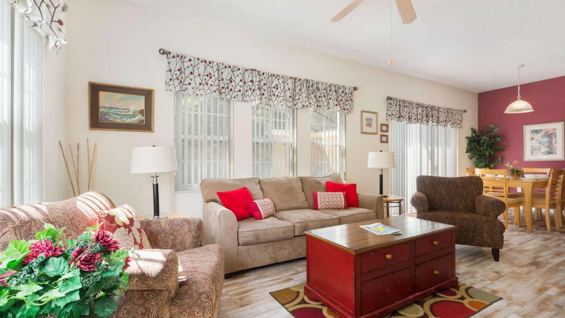 Living room in Bikini on the Beach at Terra Verde Resort