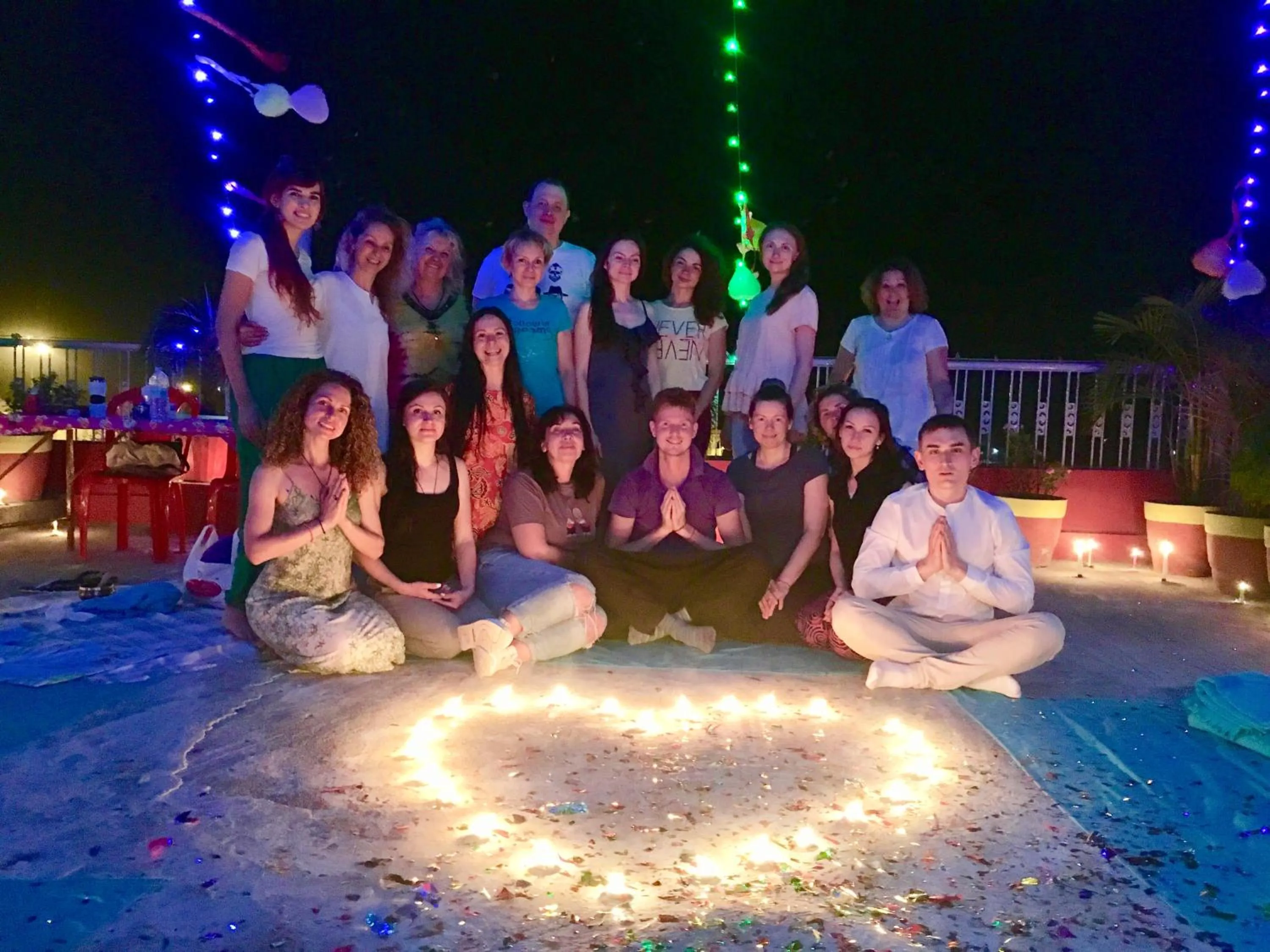 group of guests in Kundanbazar Guest House