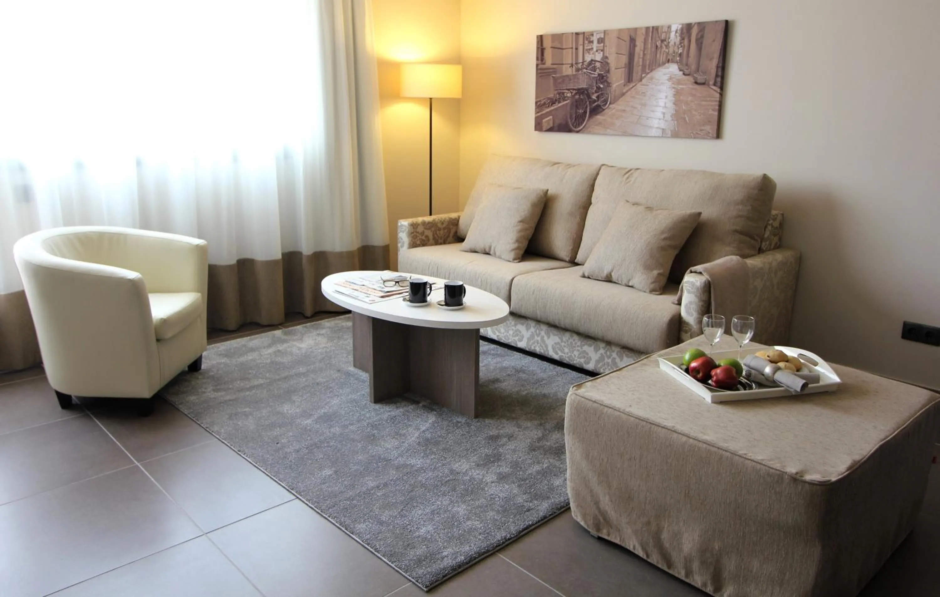 Living room in Pierre & Vacances Barcelona Sants