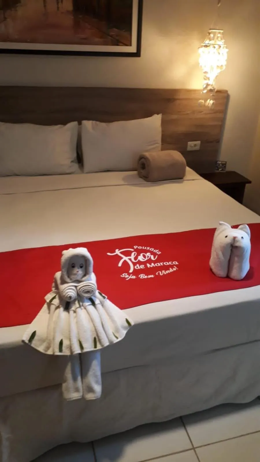 Bed in Pousada Flor de Maraca