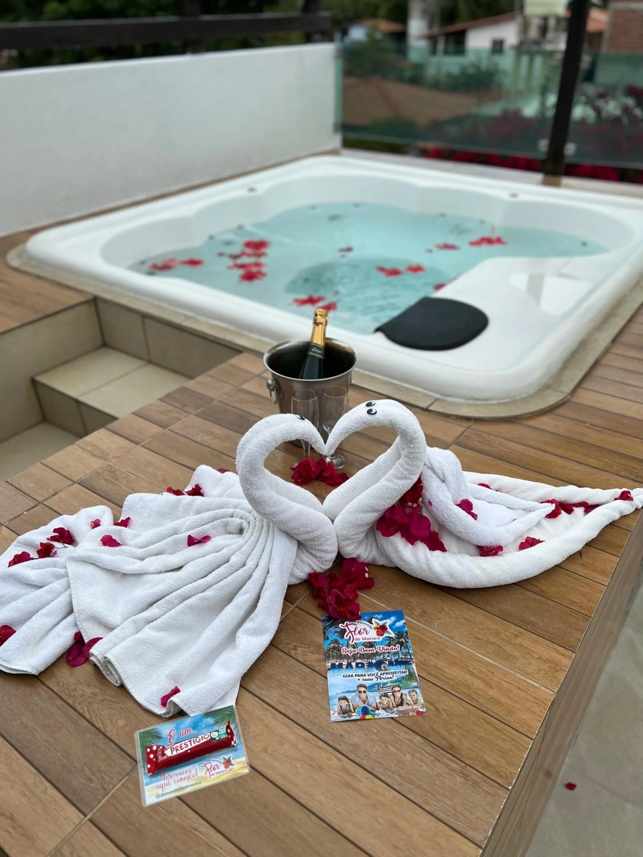 Hot Tub in Pousada Flor de Maraca