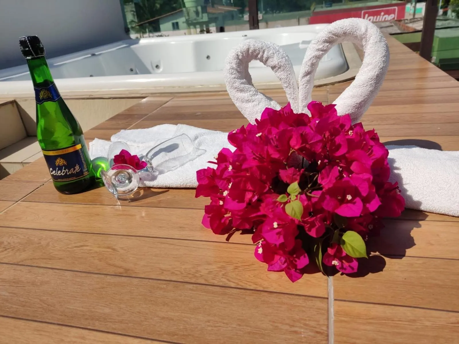 Hot Tub in Pousada Flor de Maraca