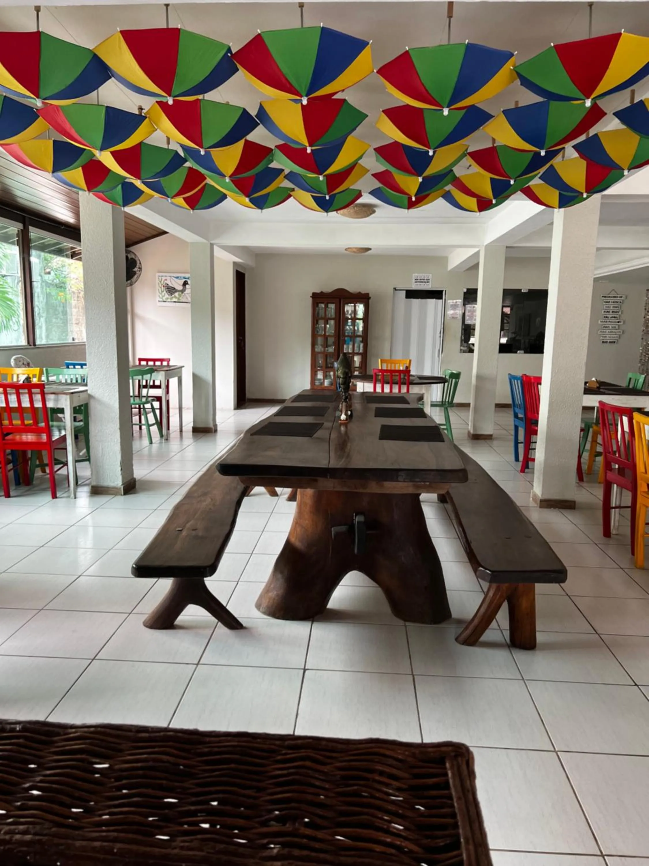 Dining area in Pousada Flor de Maraca